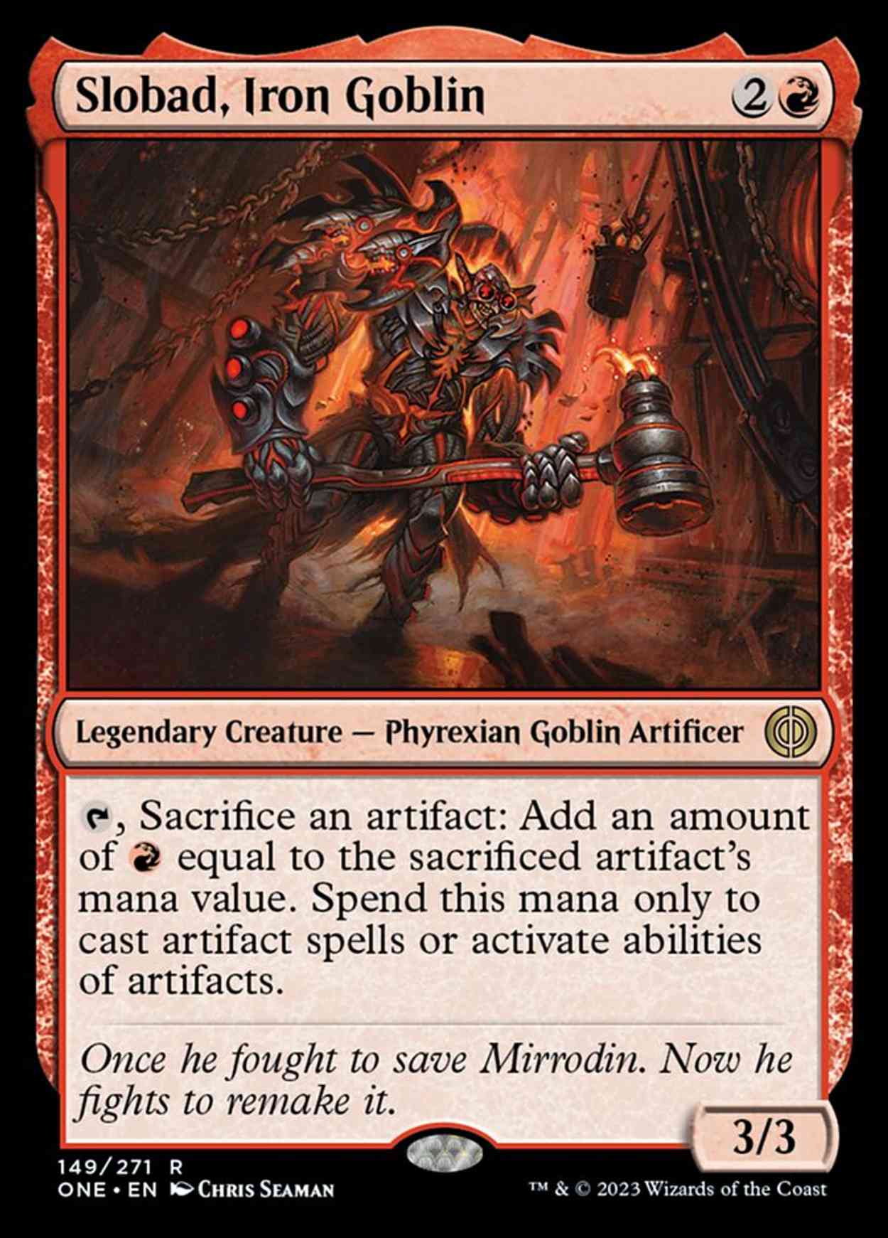 Slobad, Iron Goblin magic card front
