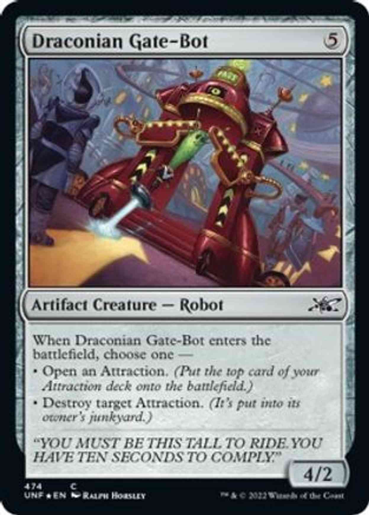 Draconian Gate-Bot (Galaxy Foil) magic card front