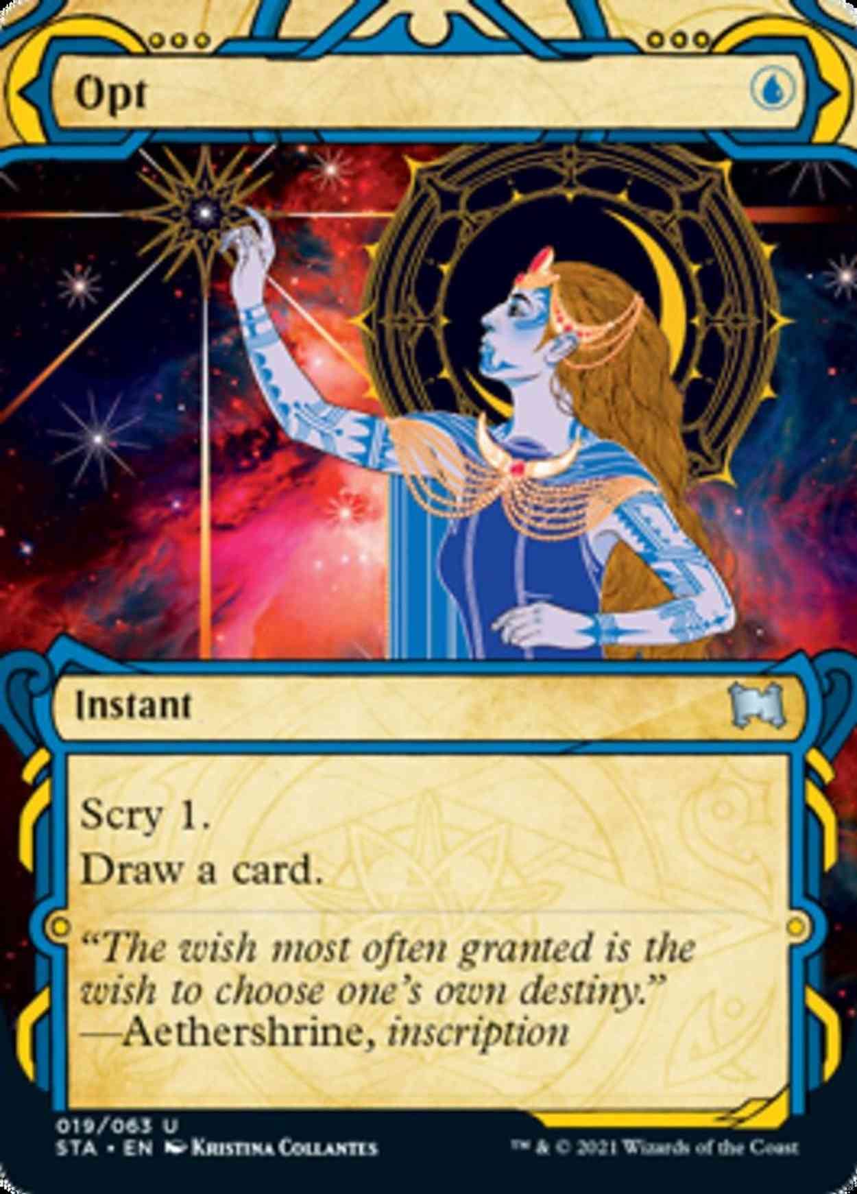 Opt magic card front