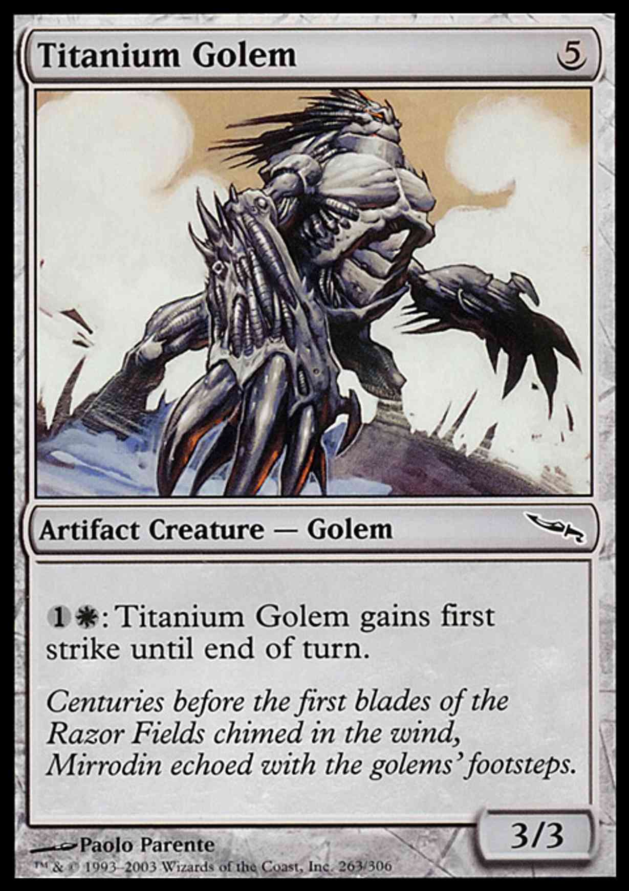 Titanium Golem magic card front