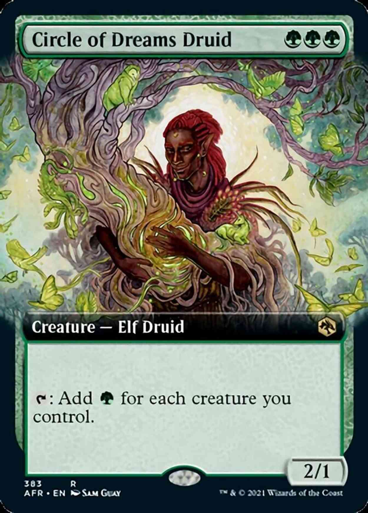 Circle of Dreams Druid (Extended Art) magic card front