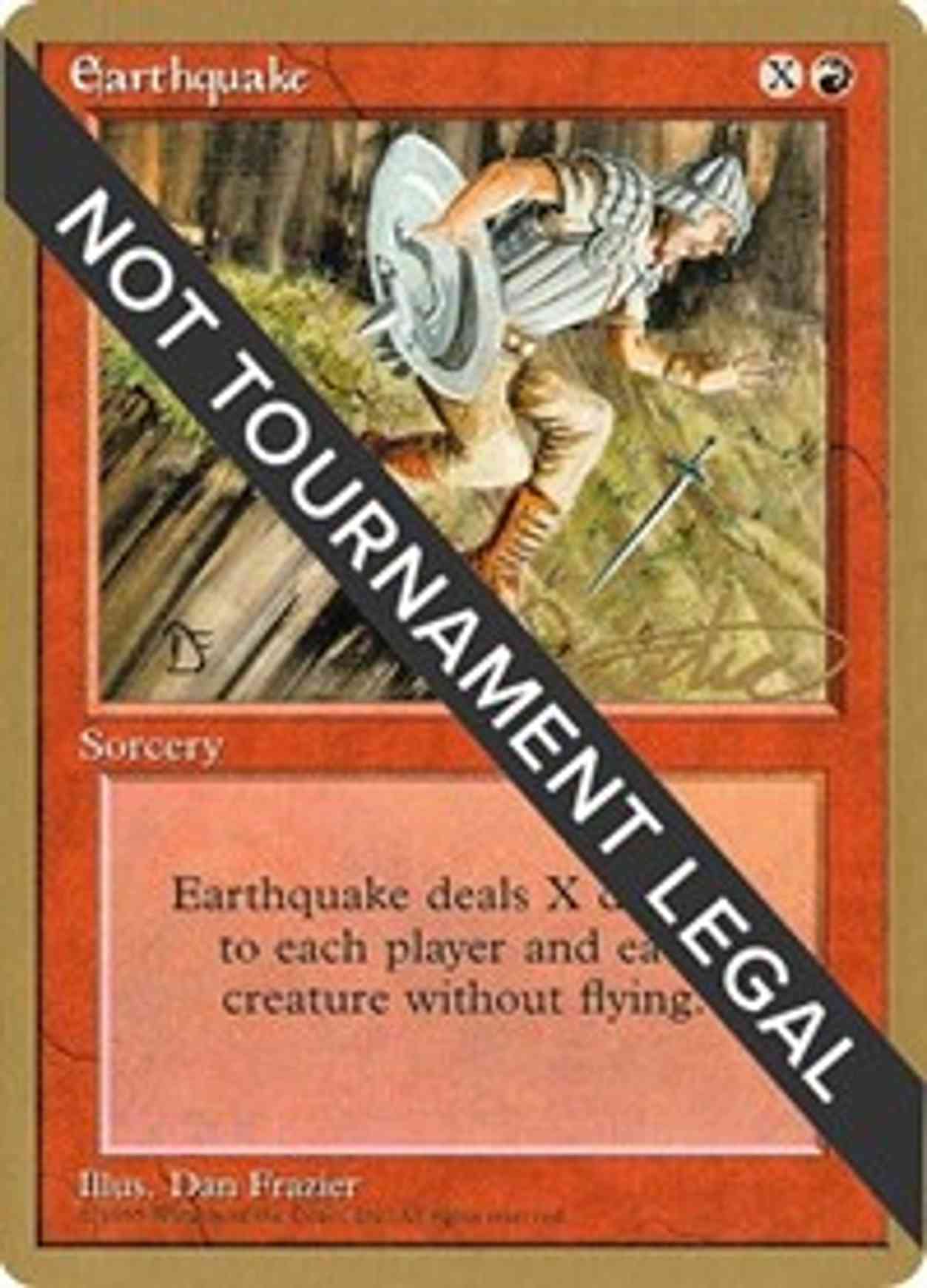 Earthquake - 1996 Mark Justice (4ED) magic card front