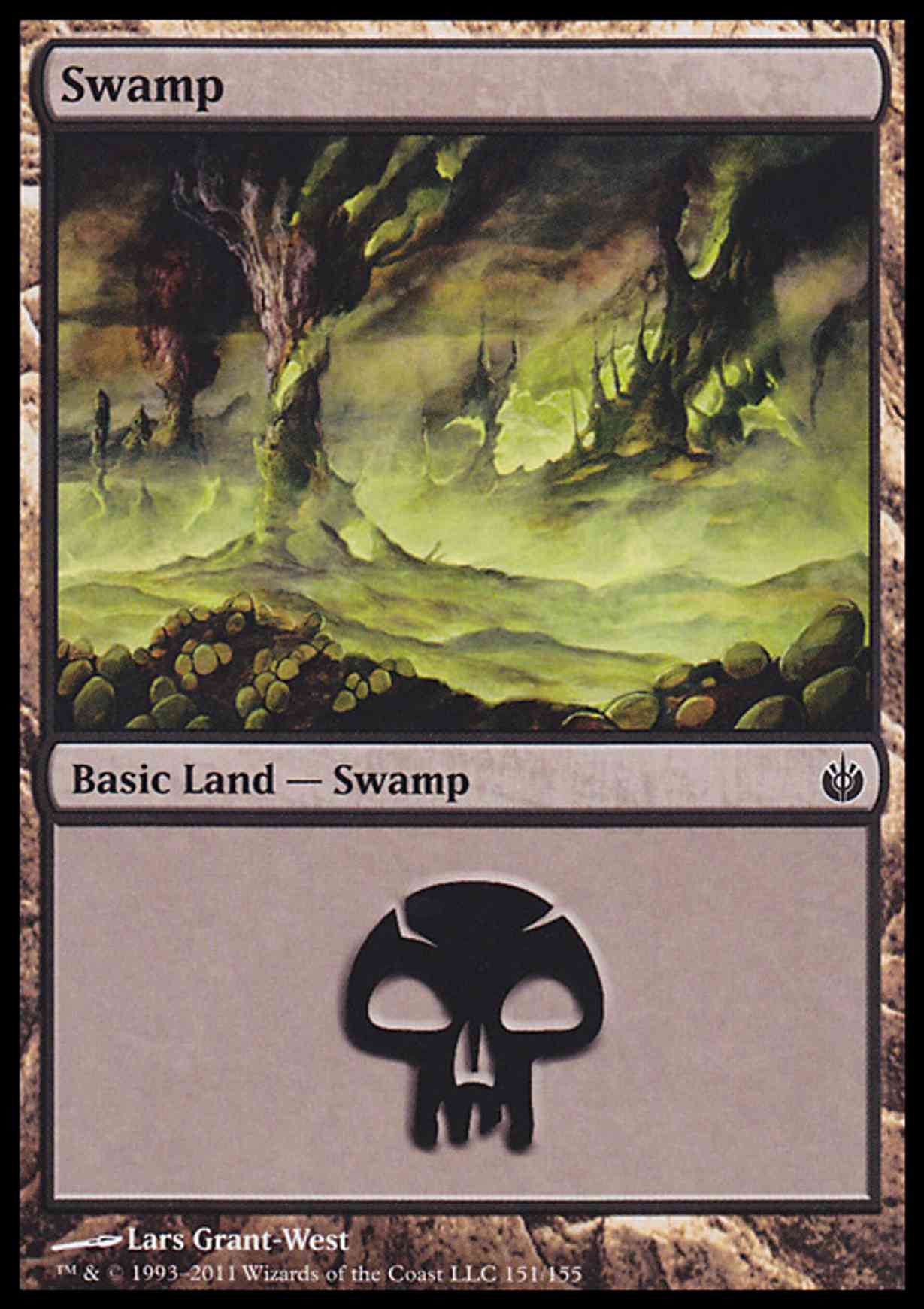 Swamp (151) magic card front