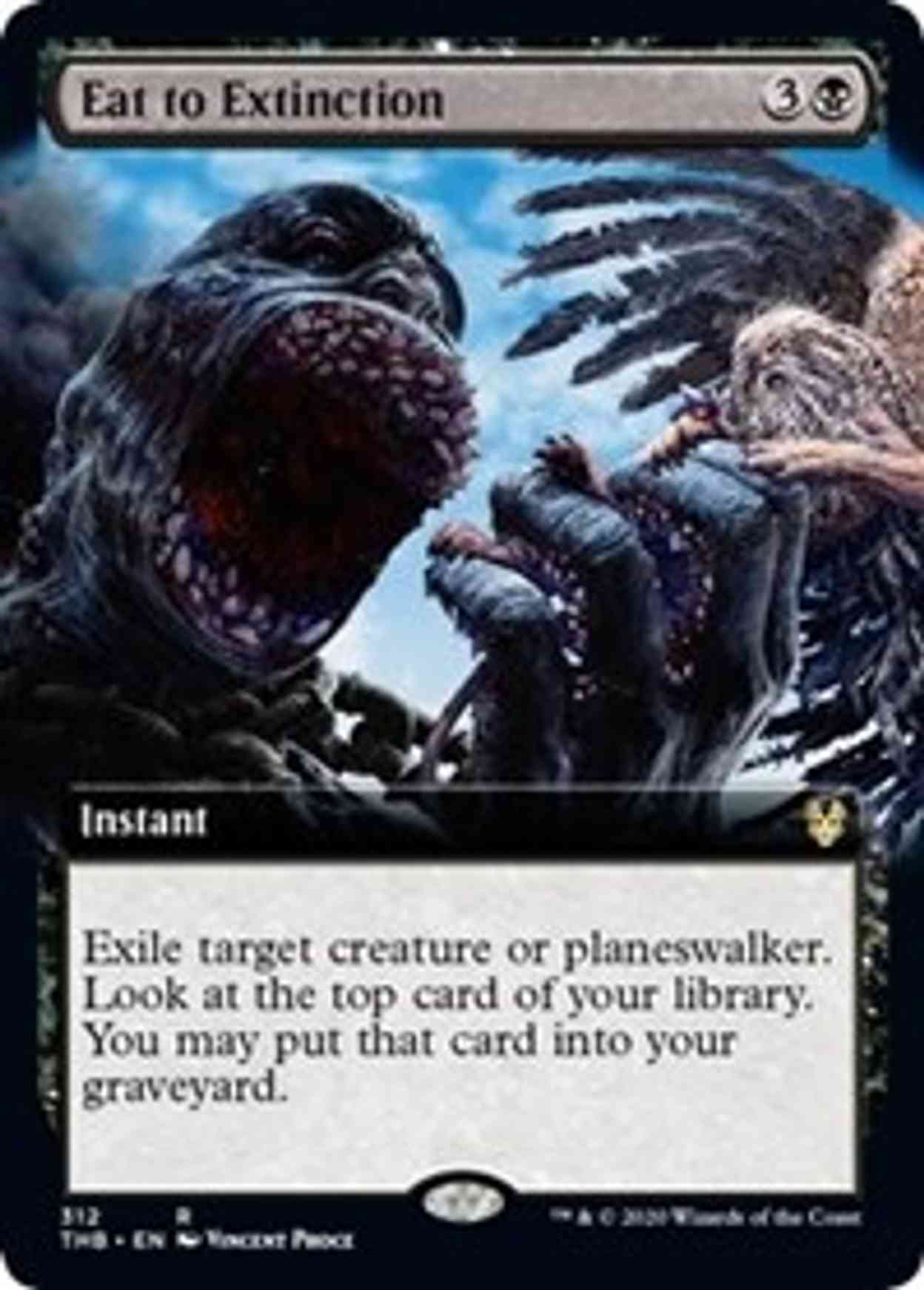 Eat to Extinction (Extended Art) magic card front