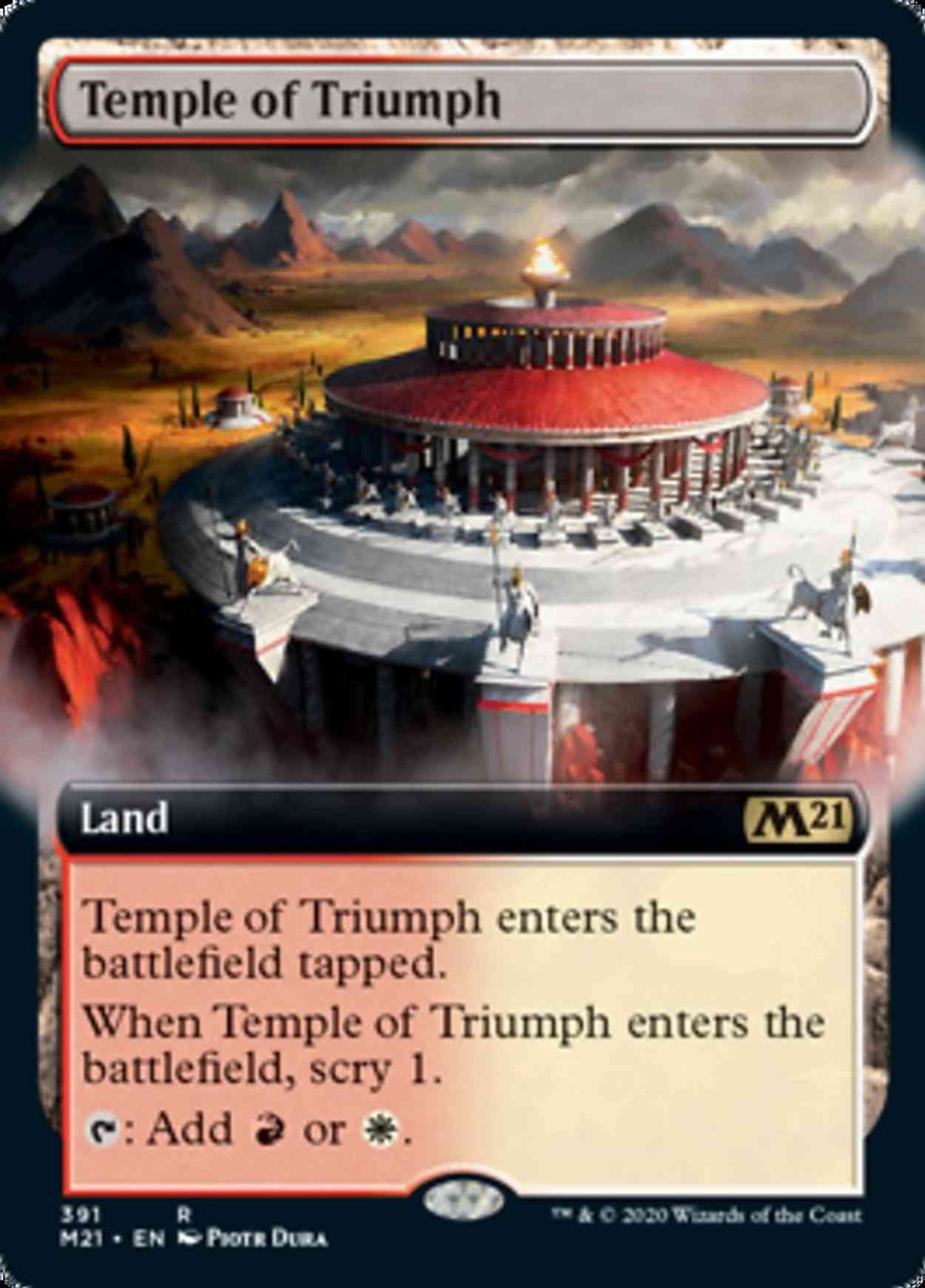 Temple of Triumph (Extended Art) magic card front