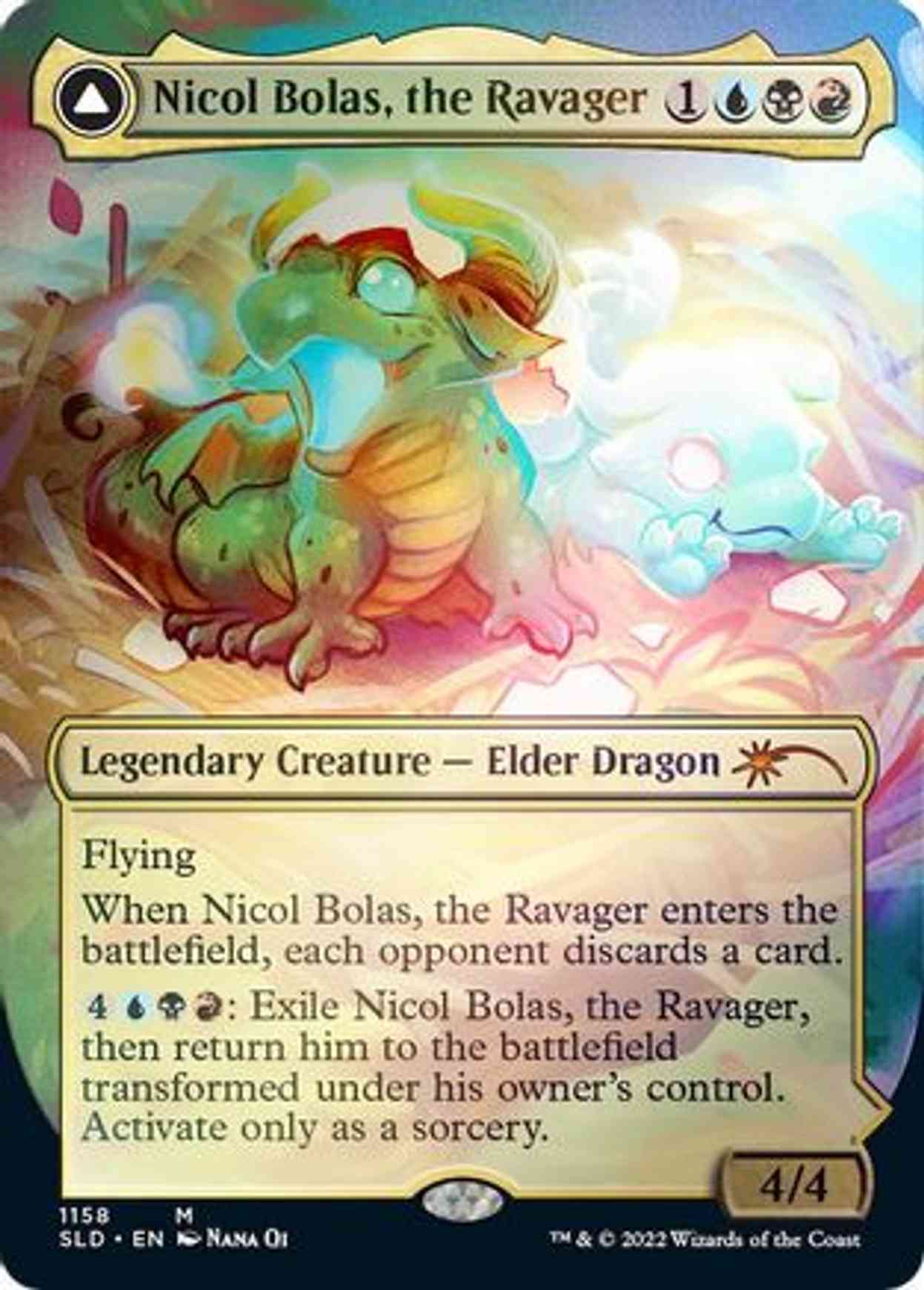 Nicol Bolas, the Ravager magic card front