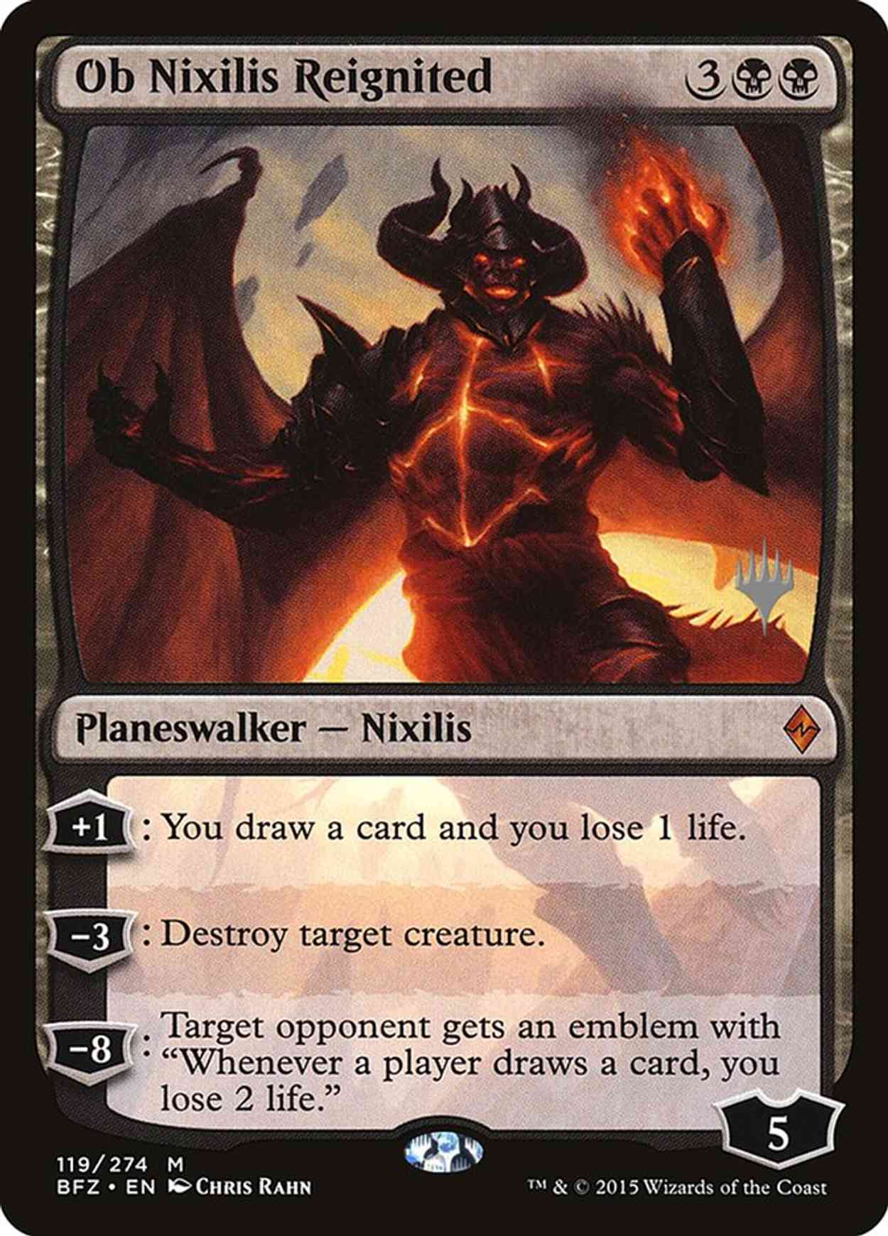 Ob Nixilis Reignited magic card front