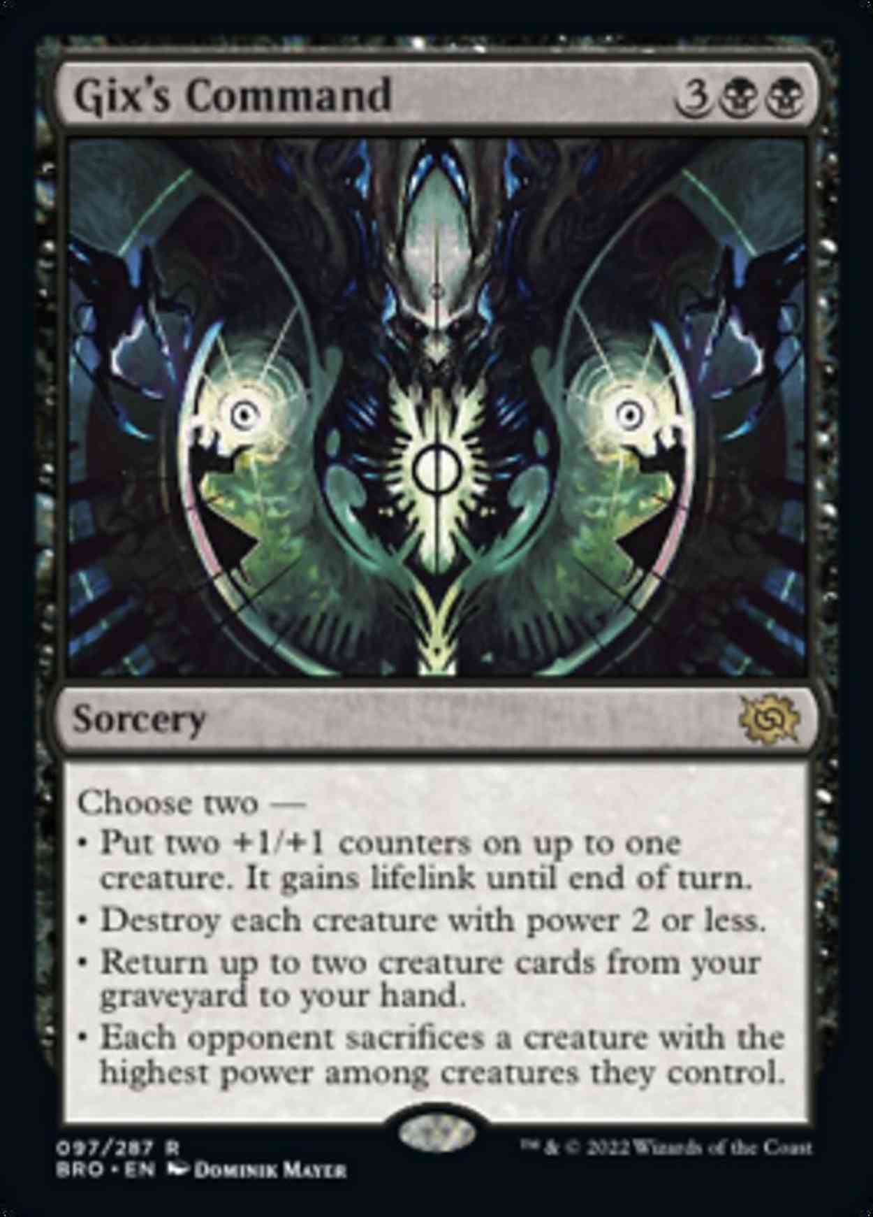 Gix's Command magic card front