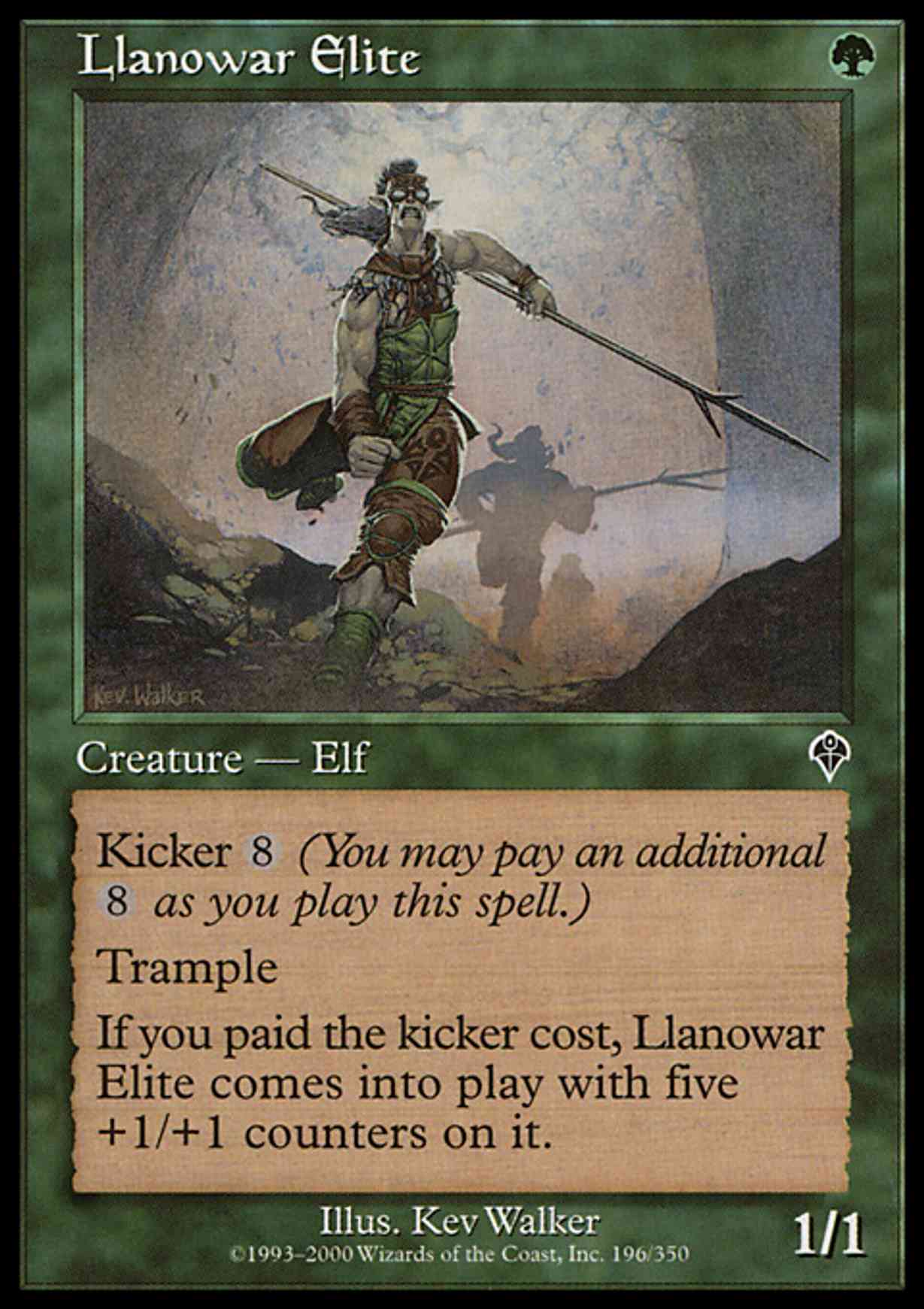 Llanowar Elite magic card front