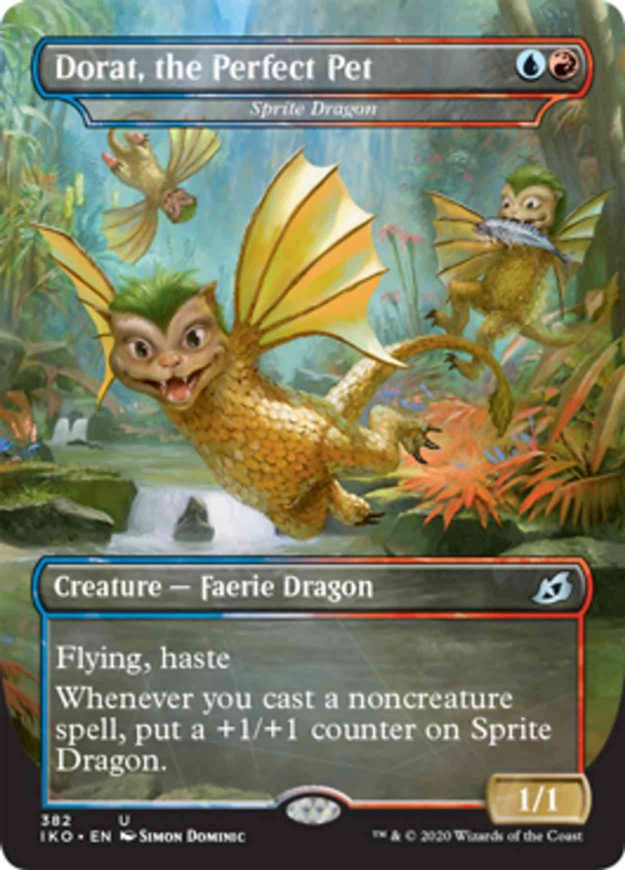 Dorat, the Perfect Pet - Sprite Dragon magic card front