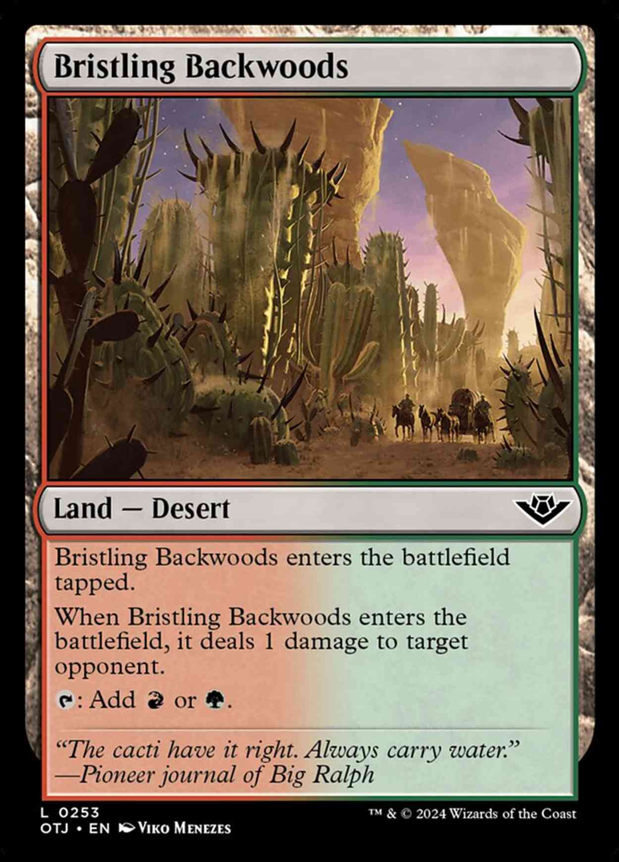 Bristling Backwoods magic card front