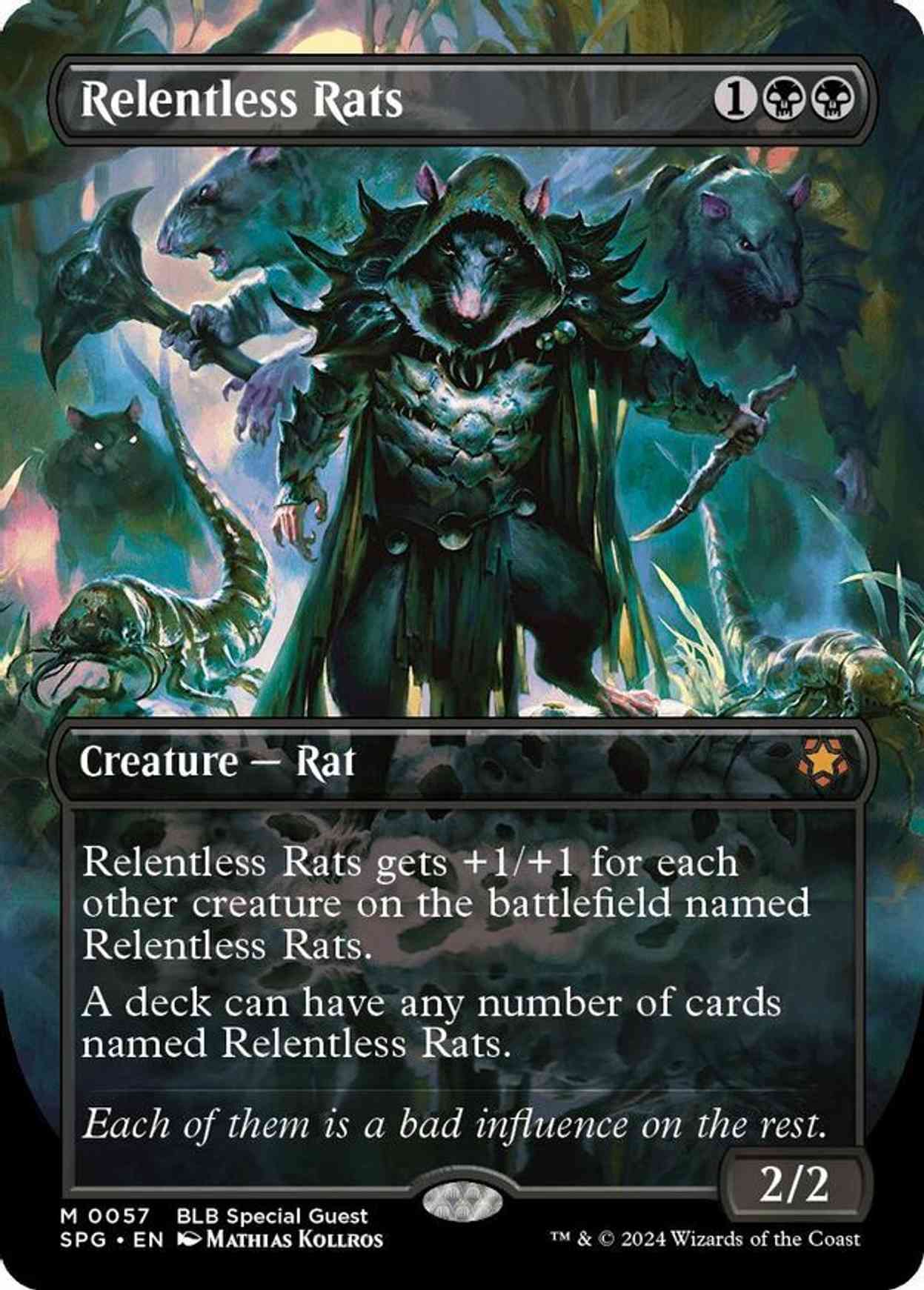 Relentless Rats (Borderless) magic card front