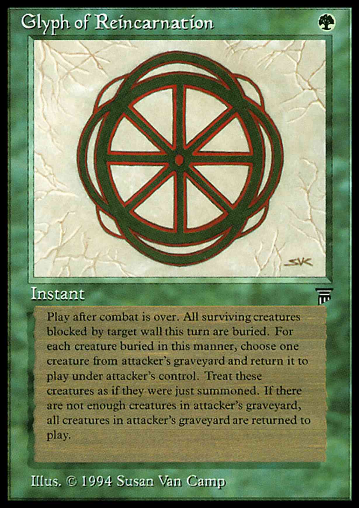Glyph of Reincarnation magic card front