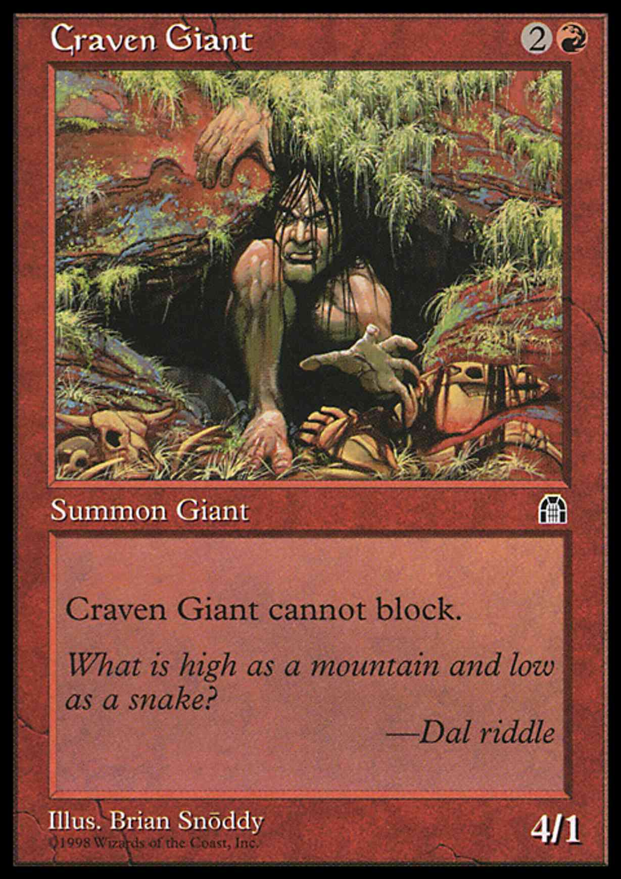 Craven Giant magic card front