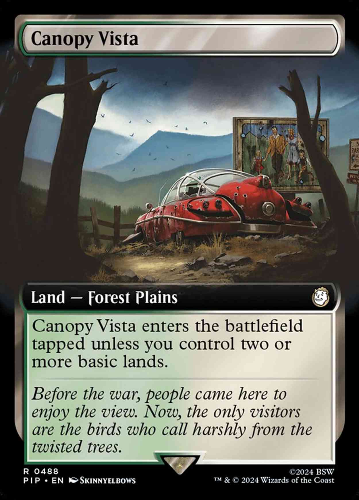 Canopy Vista (Extended Art) magic card front