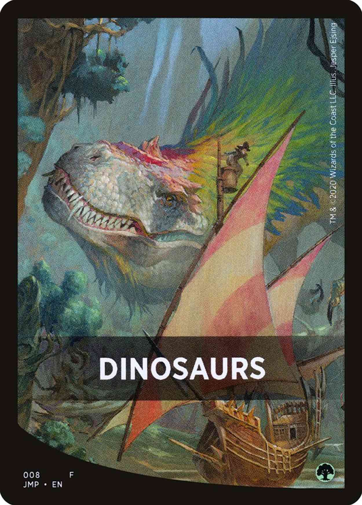 Dinosaurs Theme Card magic card front