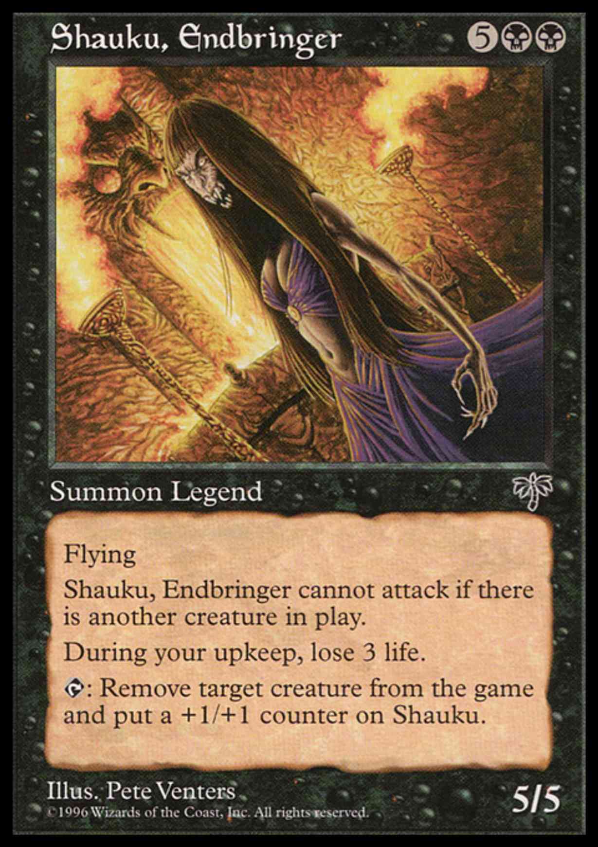 Shauku, Endbringer magic card front