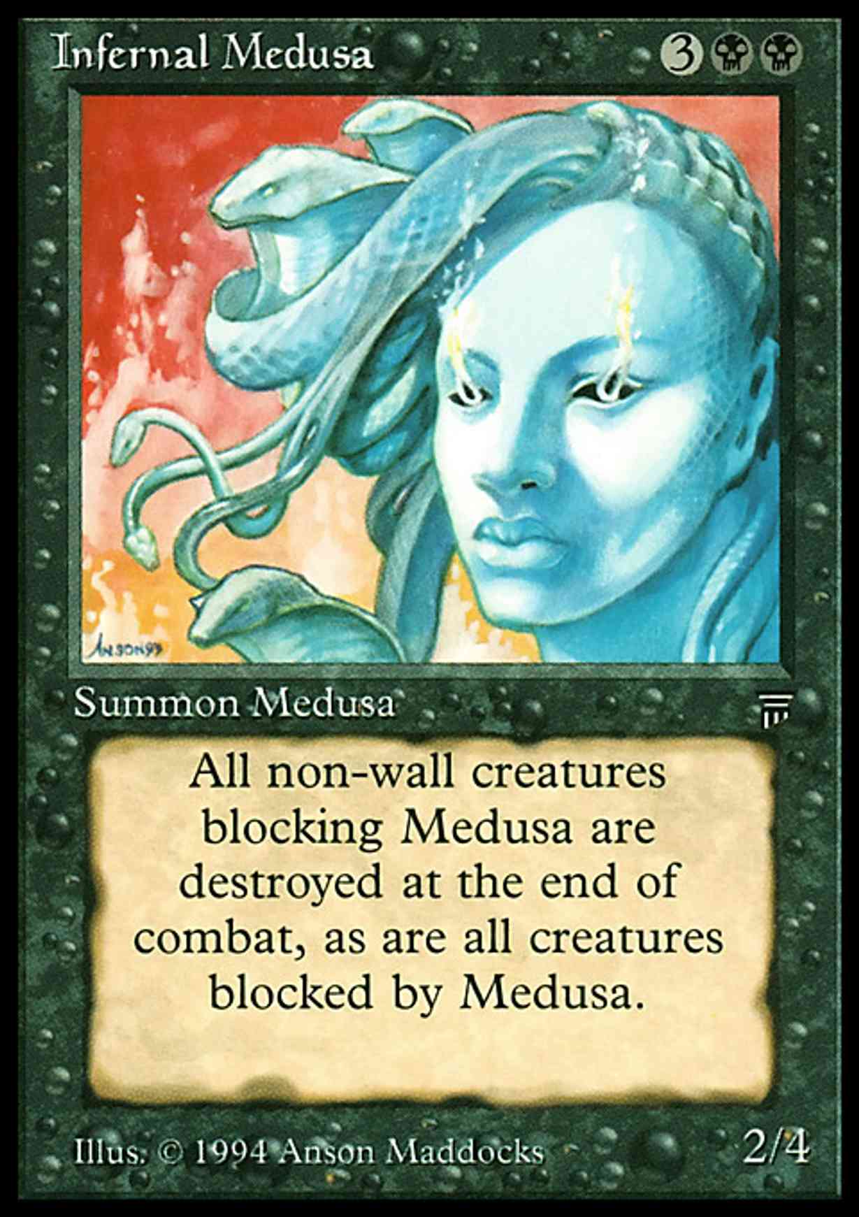 Infernal Medusa magic card front