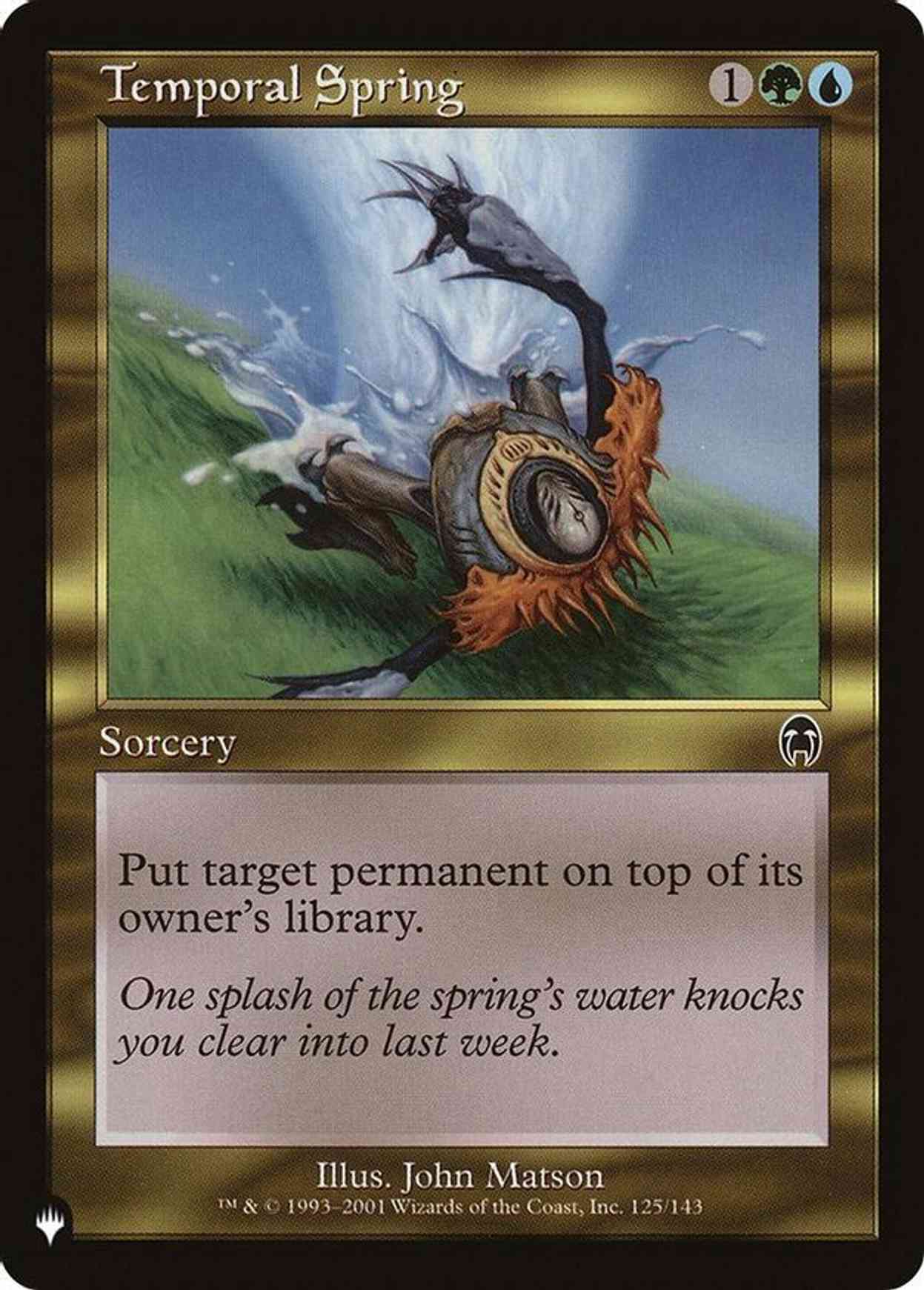 Temporal Spring magic card front