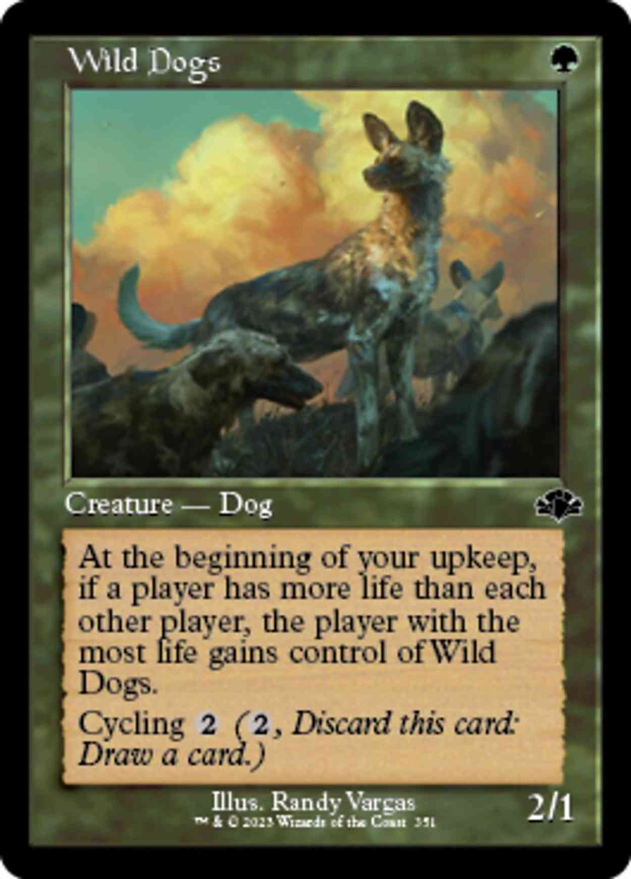 Wild Dogs (Retro Frame) magic card front
