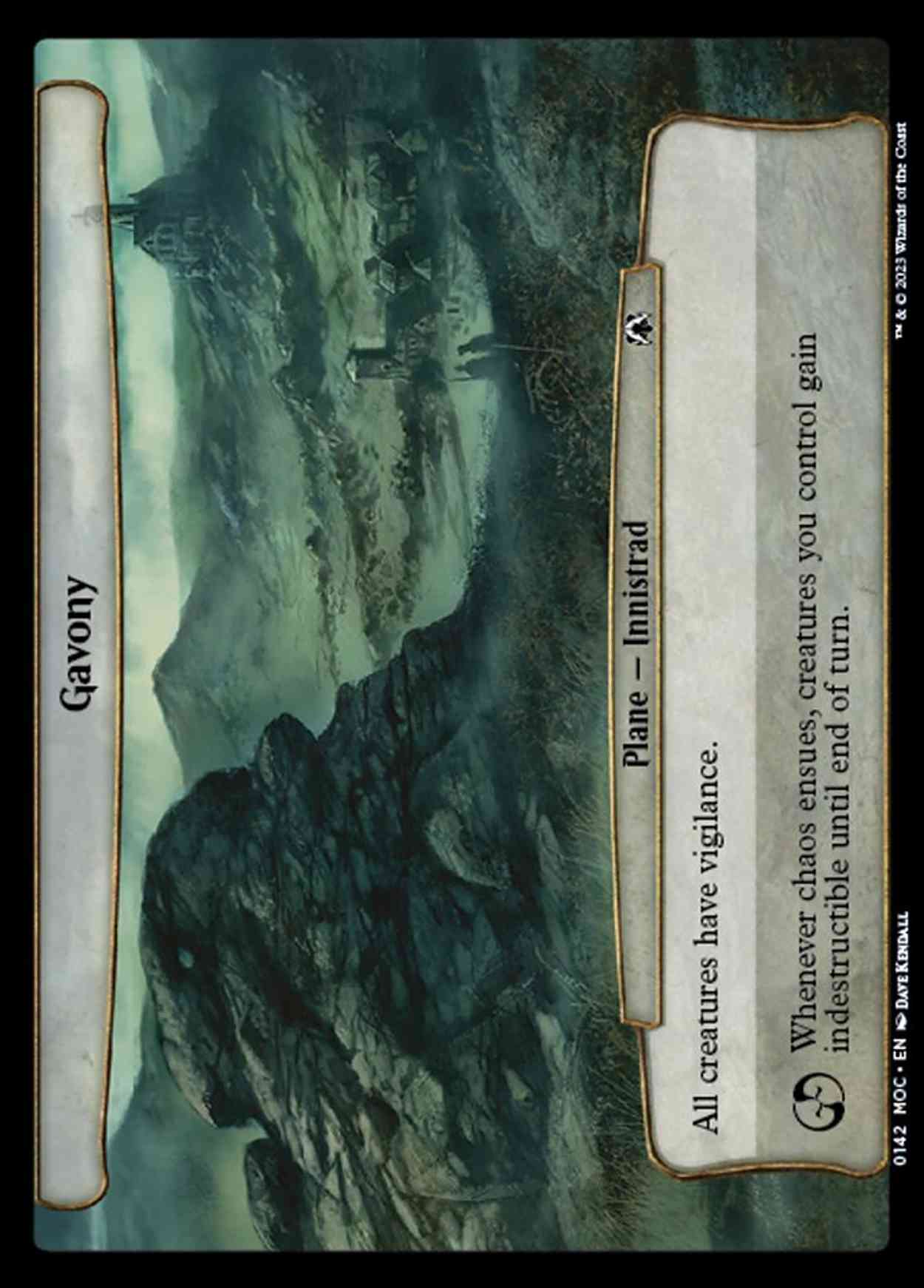 Gavony magic card front