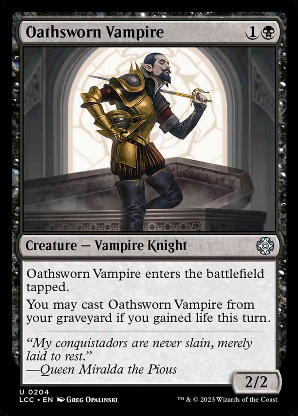 Oathsworn Vampire magic card front