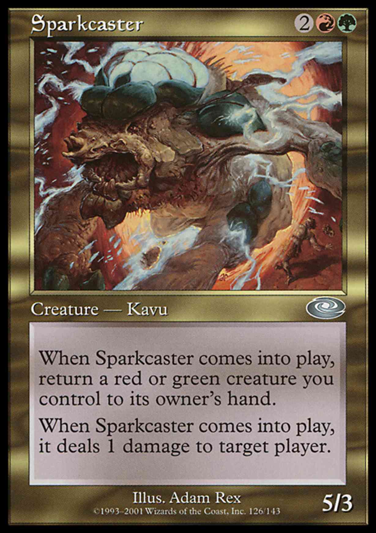 Sparkcaster magic card front