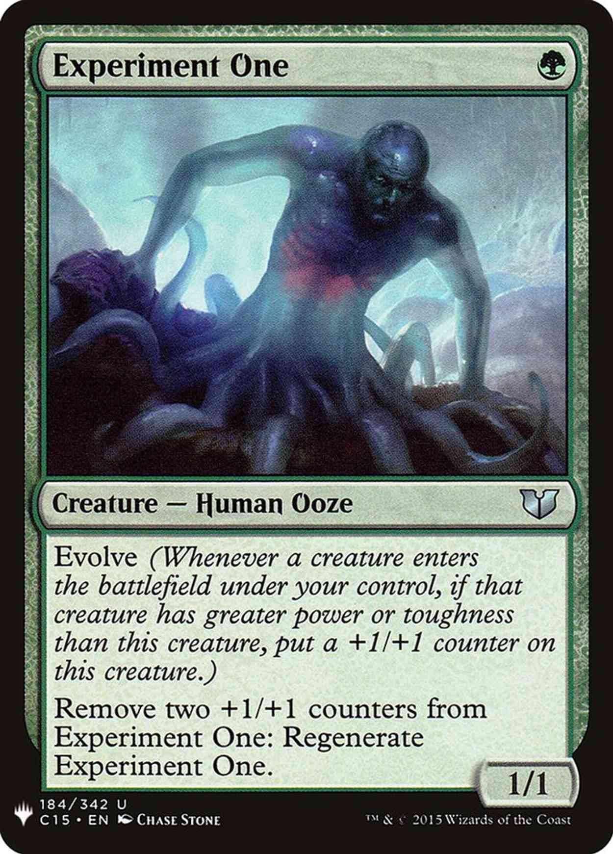 Experiment One magic card front