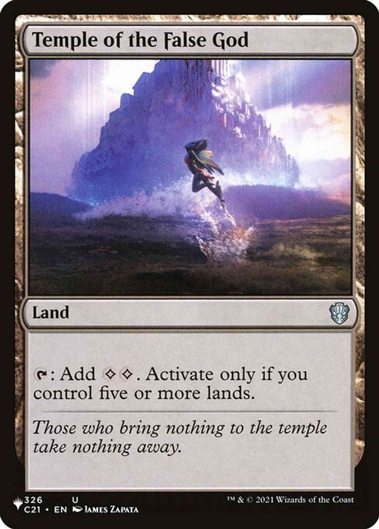 Temple of the False God magic card front