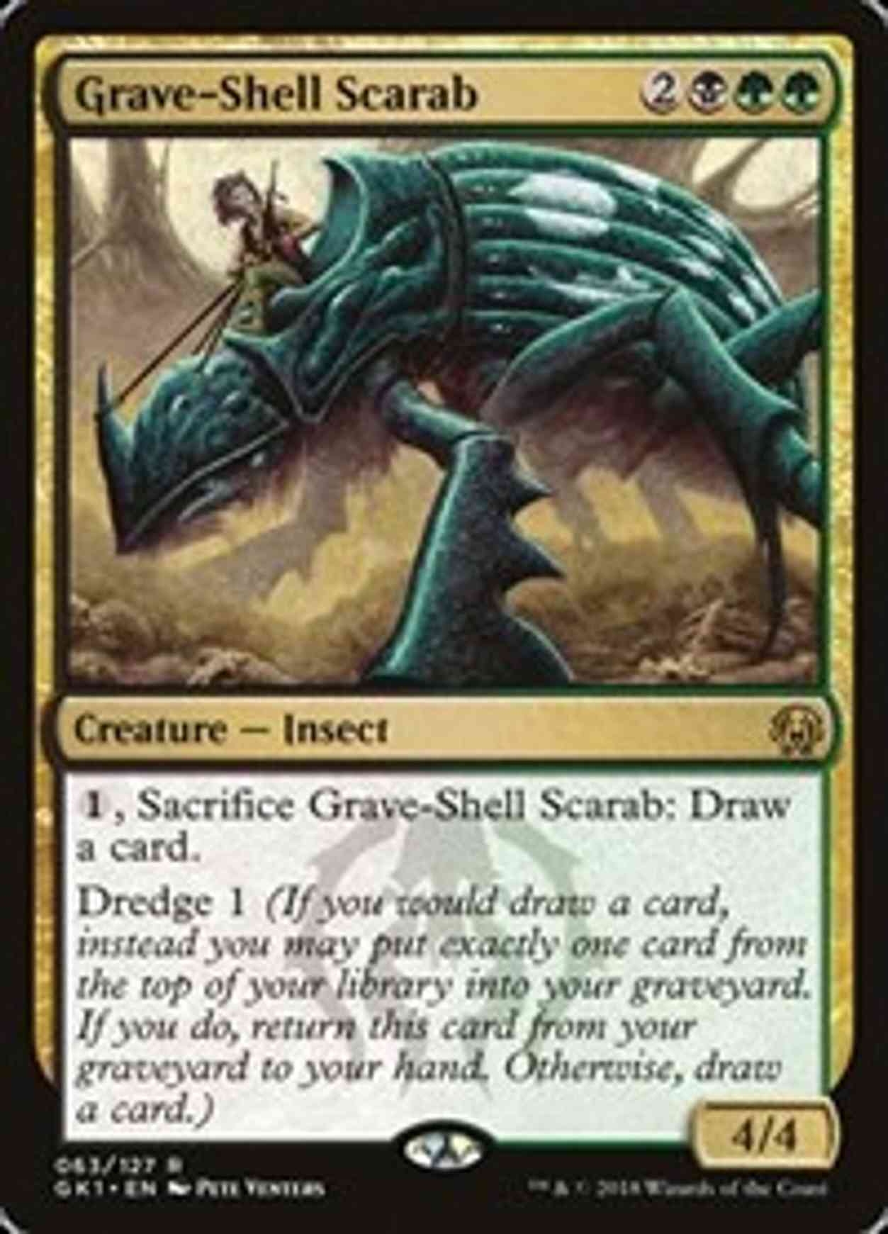 Grave-Shell Scarab magic card front
