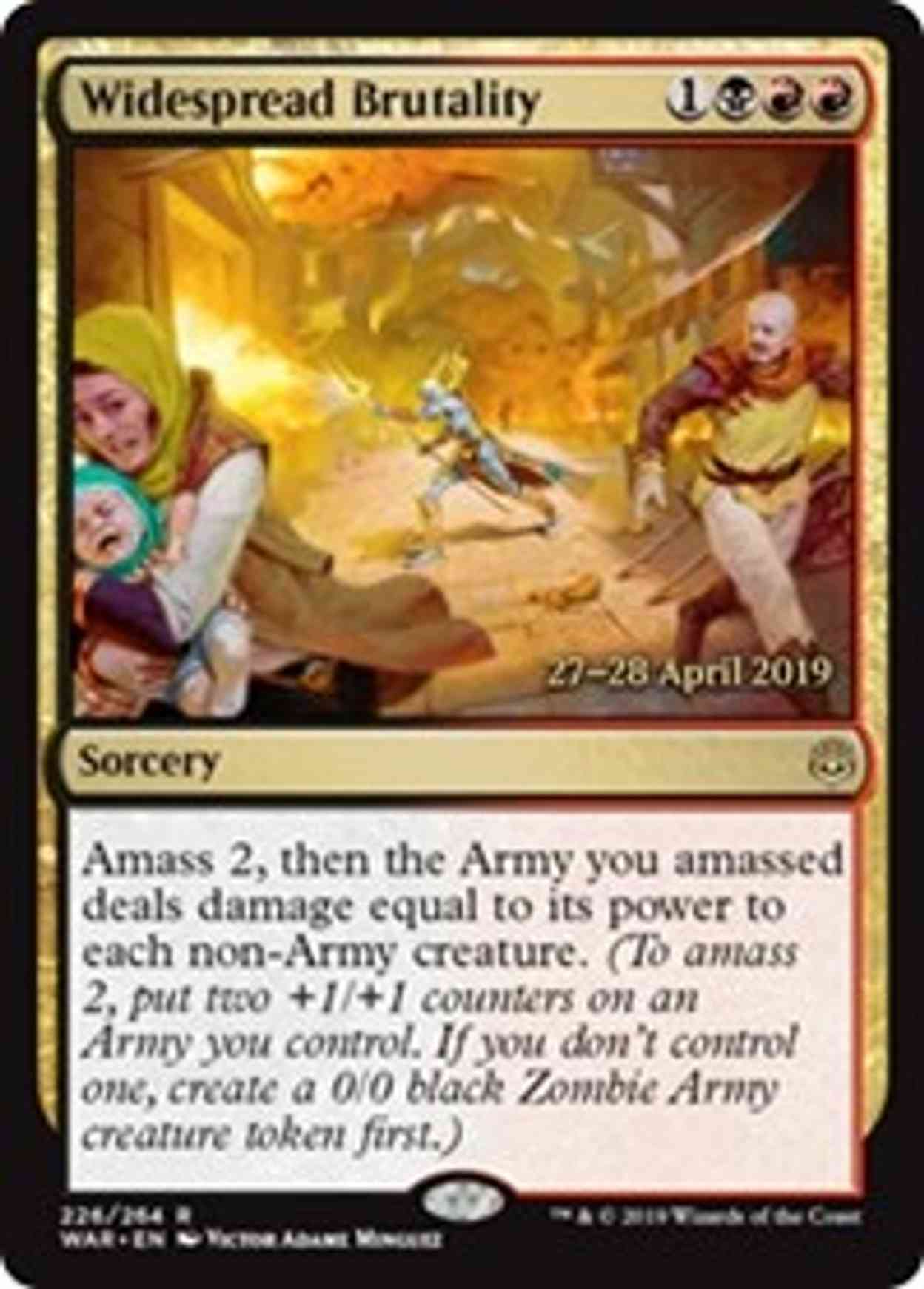 Widespread Brutality magic card front