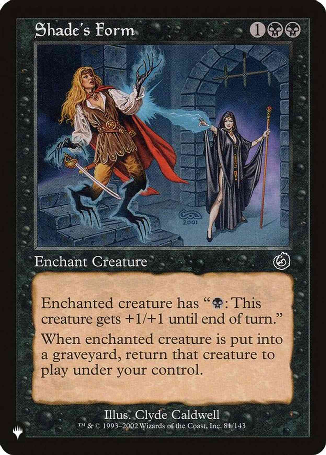 Shade's Form magic card front