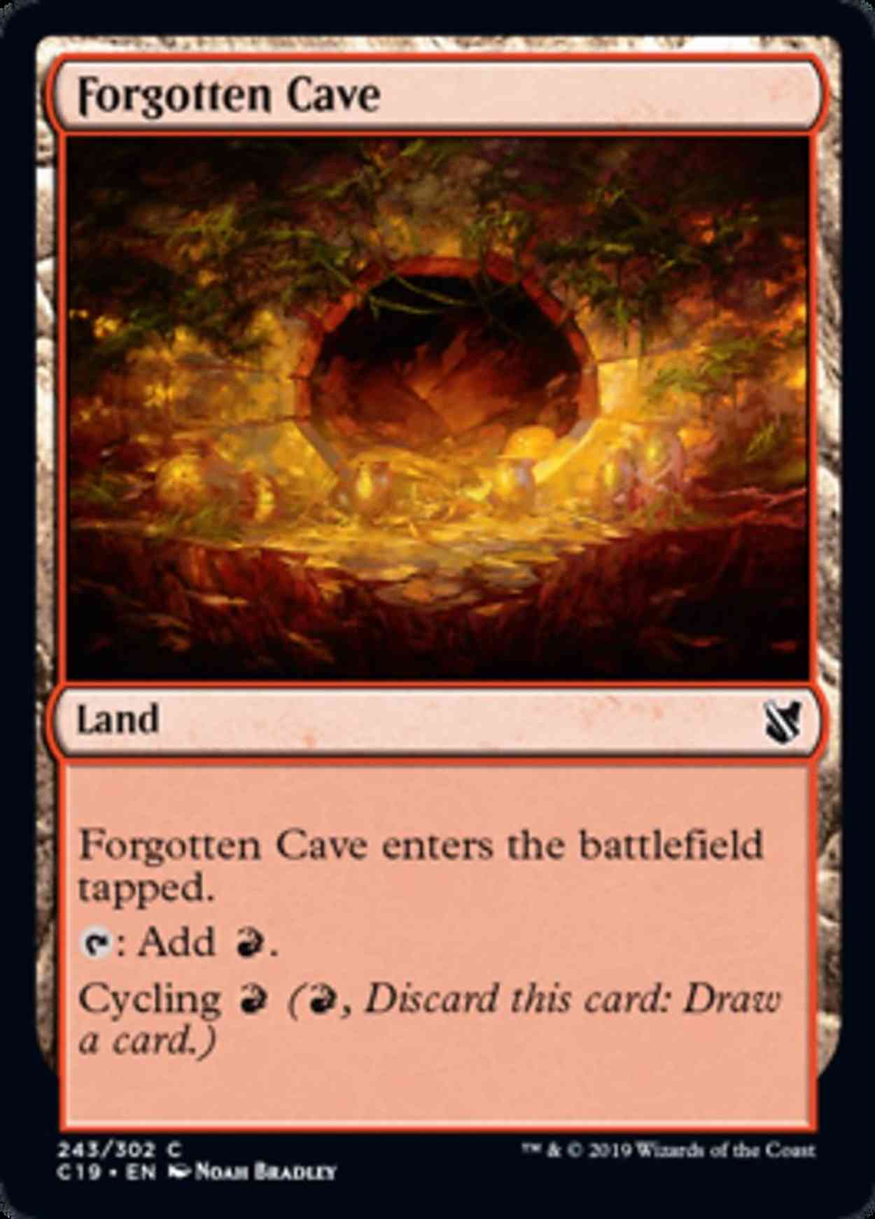 Forgotten Cave magic card front