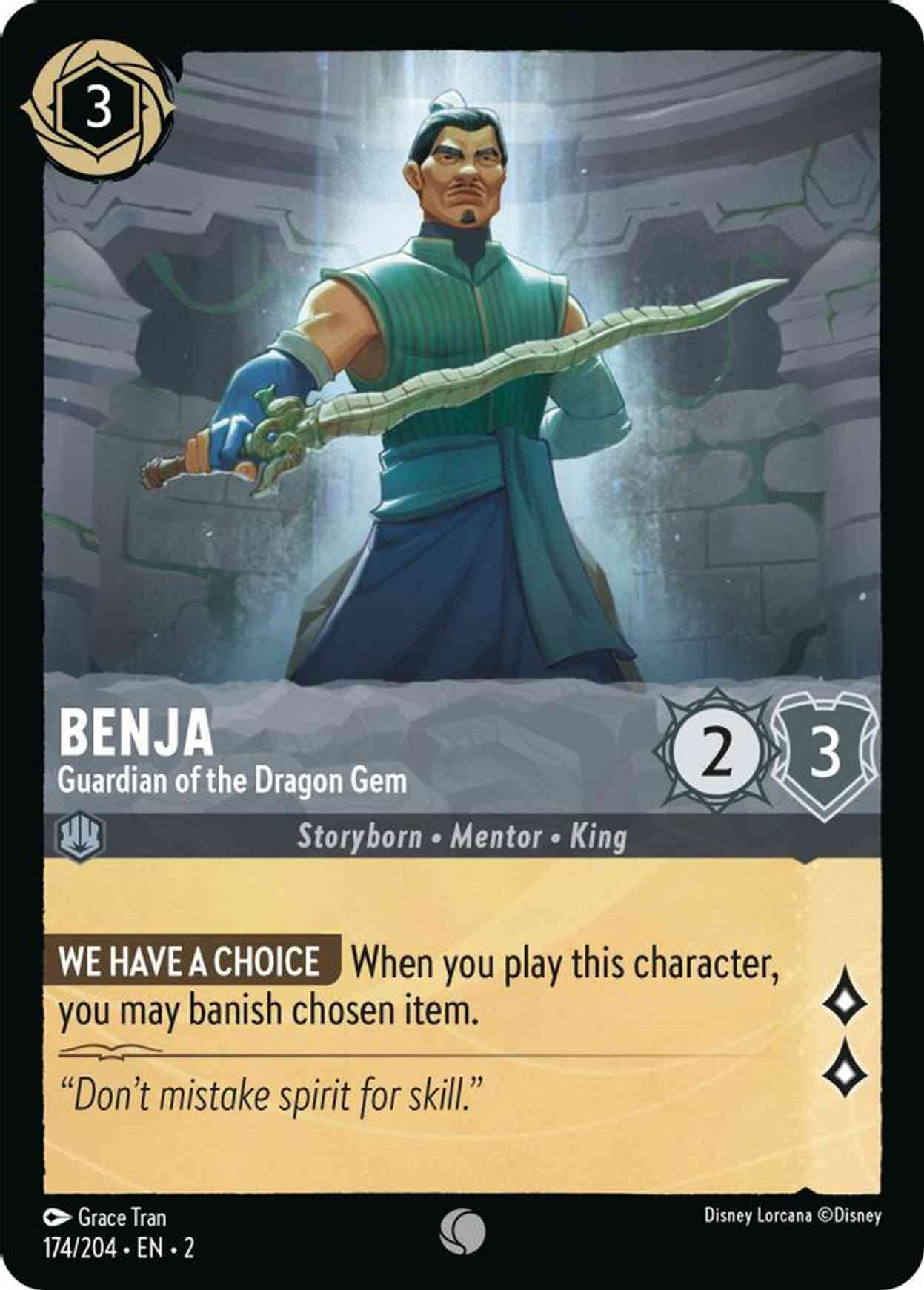 Benja - Guardian of the Dragon Gem magic card front