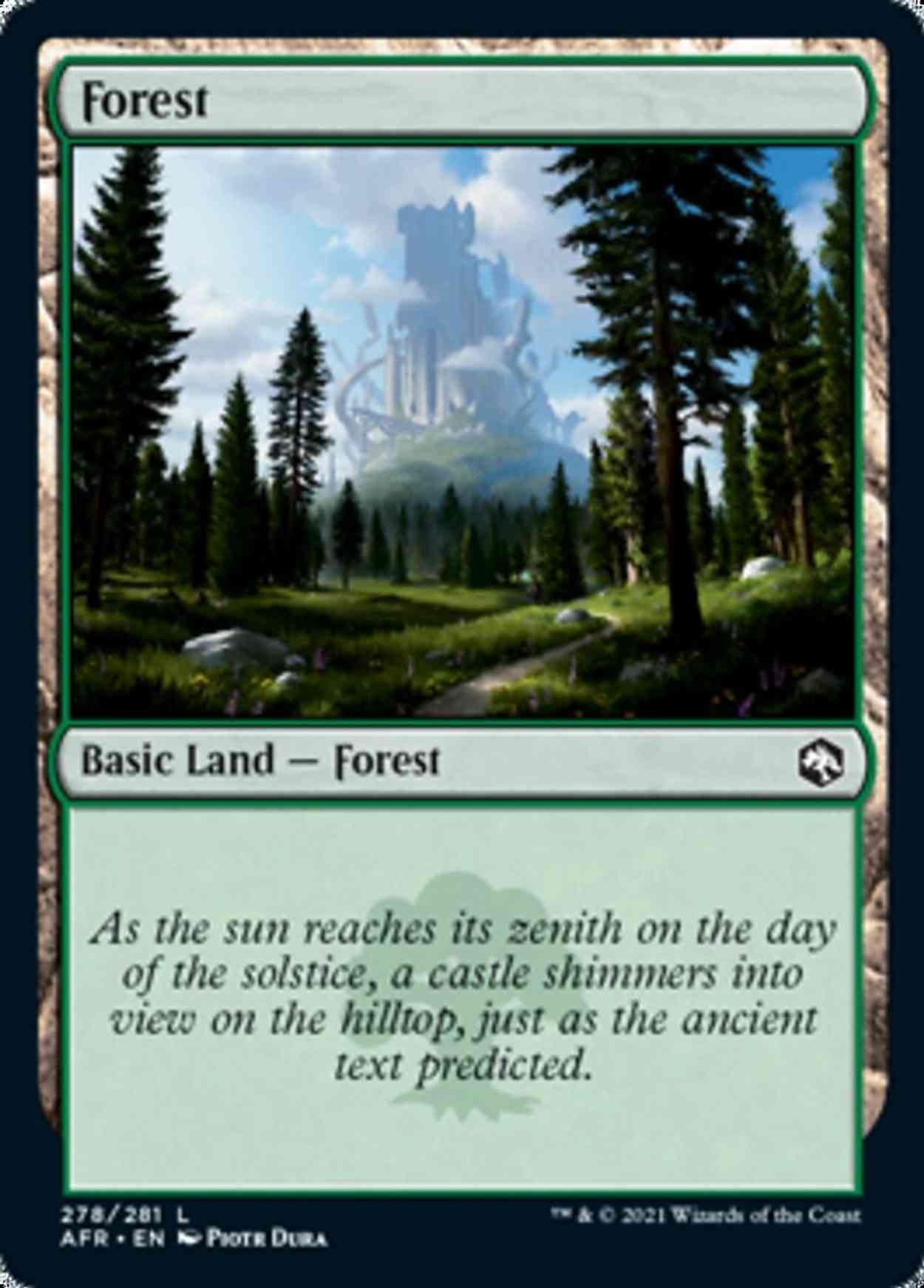Forest (278) magic card front