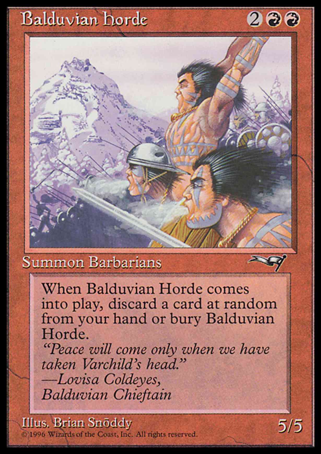 Balduvian Horde magic card front