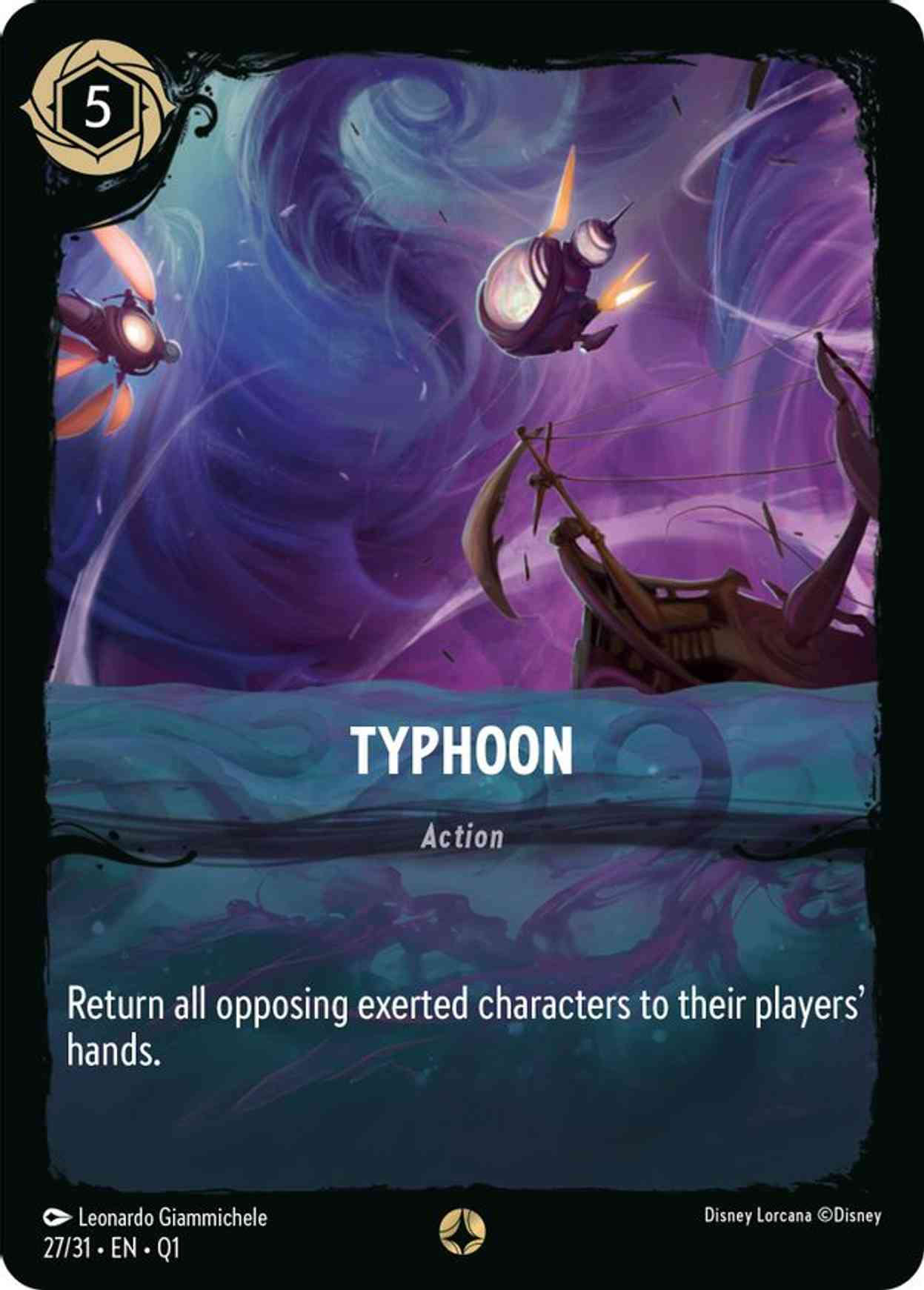 Typhoon magic card front