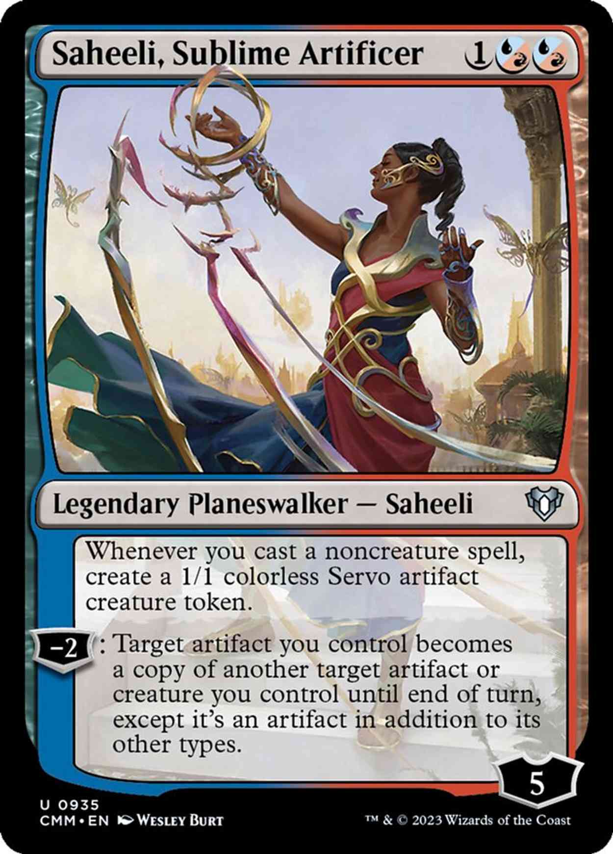 Saheeli, Sublime Artificer magic card front