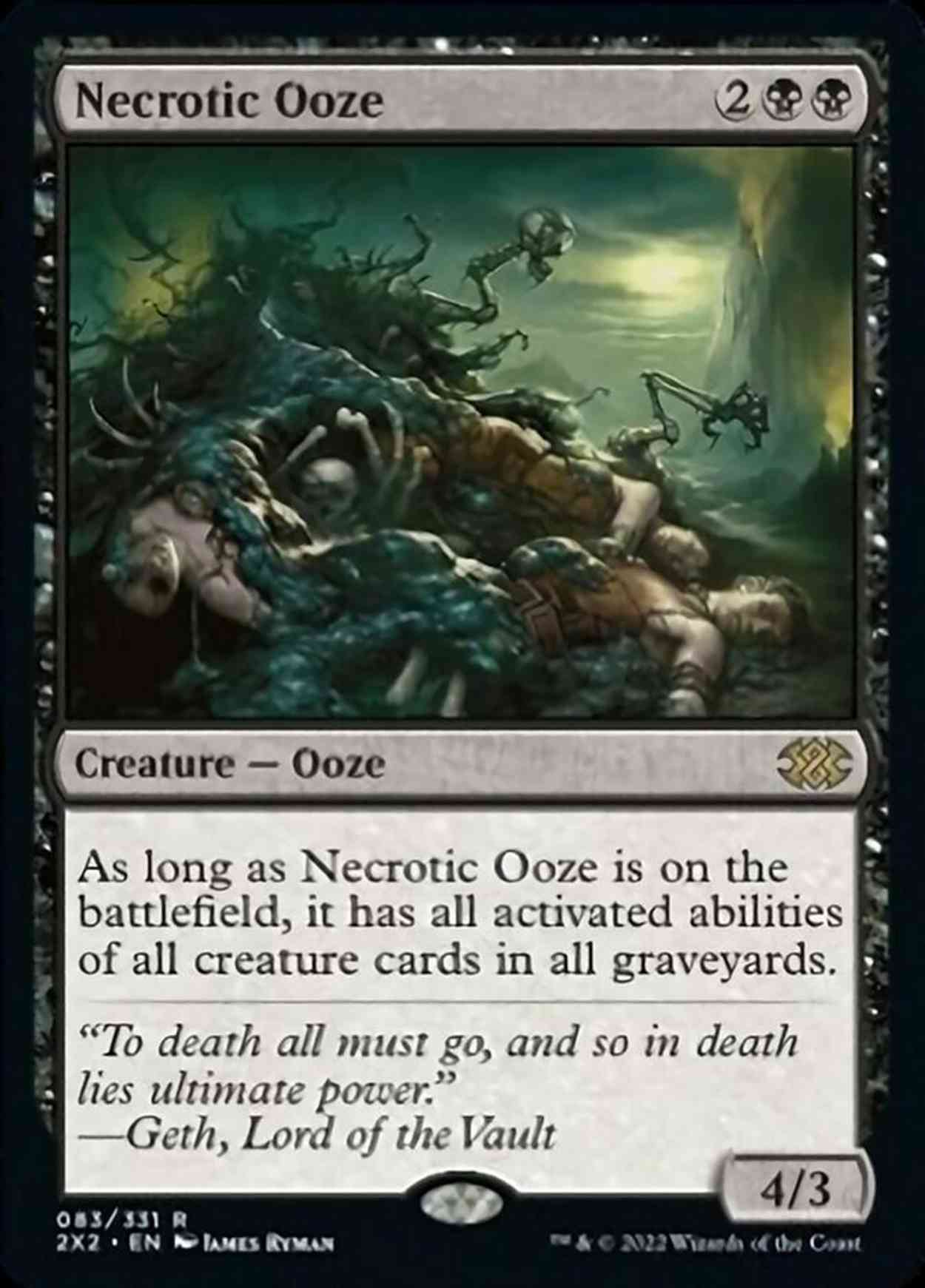 Necrotic Ooze magic card front