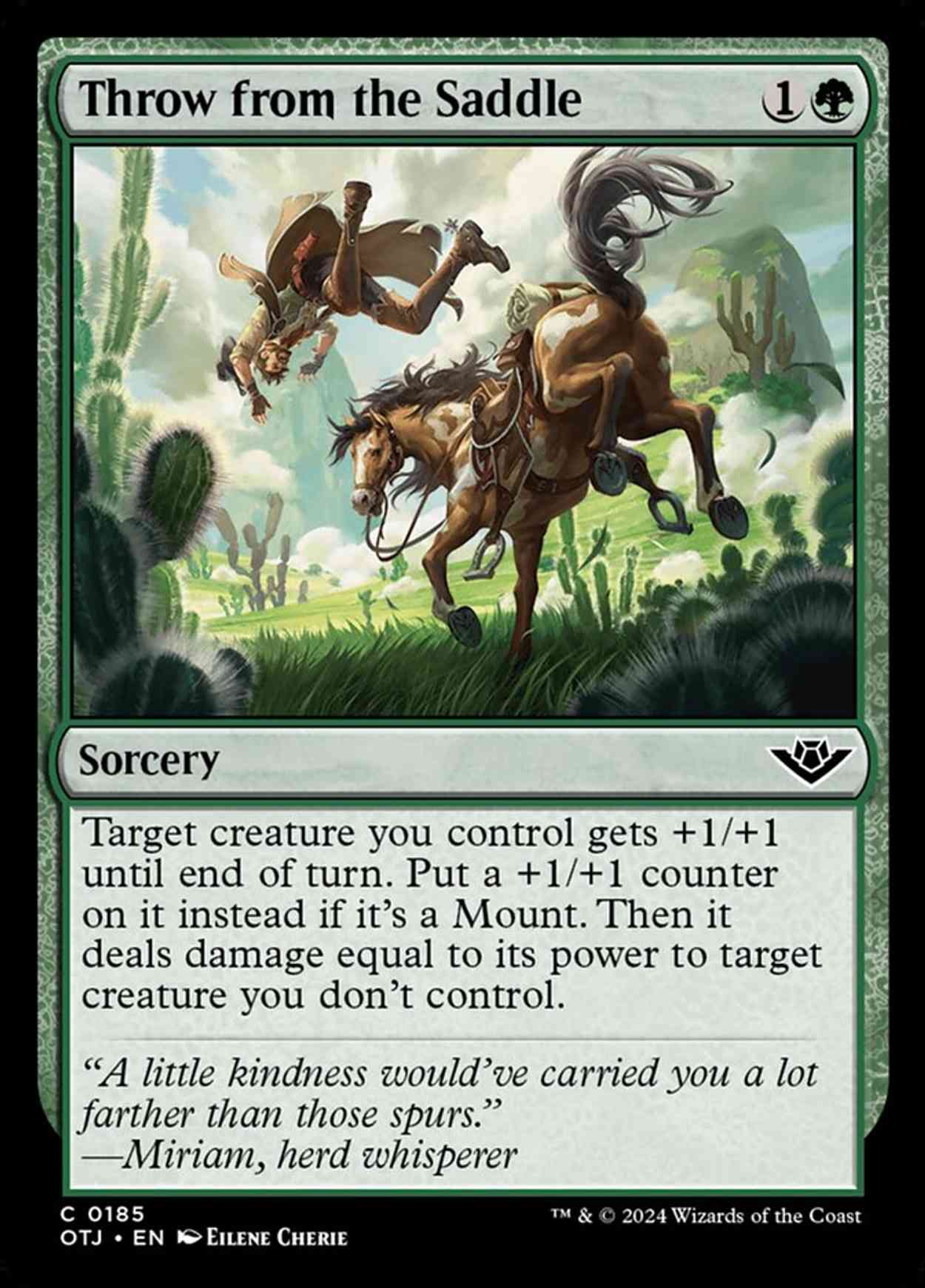 Throw from the Saddle magic card front