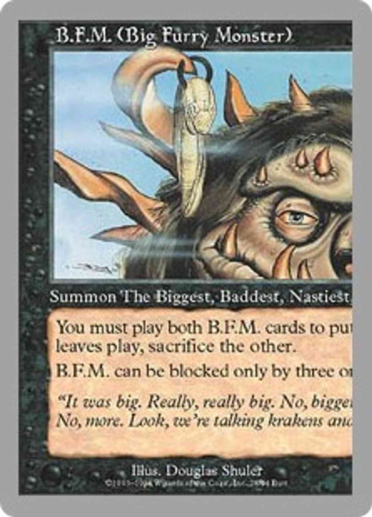 B.F.M. (Big Furry Monster Left) magic card front