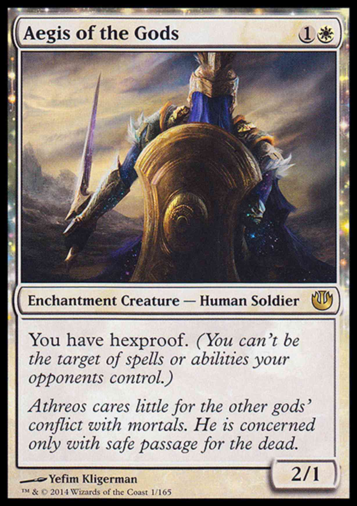 Aegis of the Gods magic card front