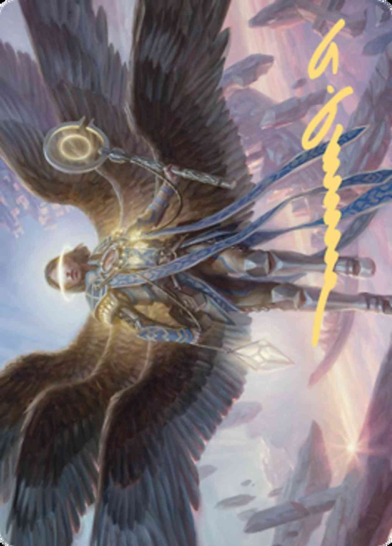 Angel of Destiny Art Card (Gold-Stamped Signature) magic card front
