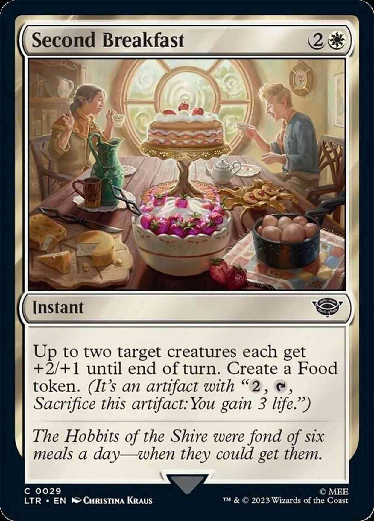 Second Breakfast magic card front