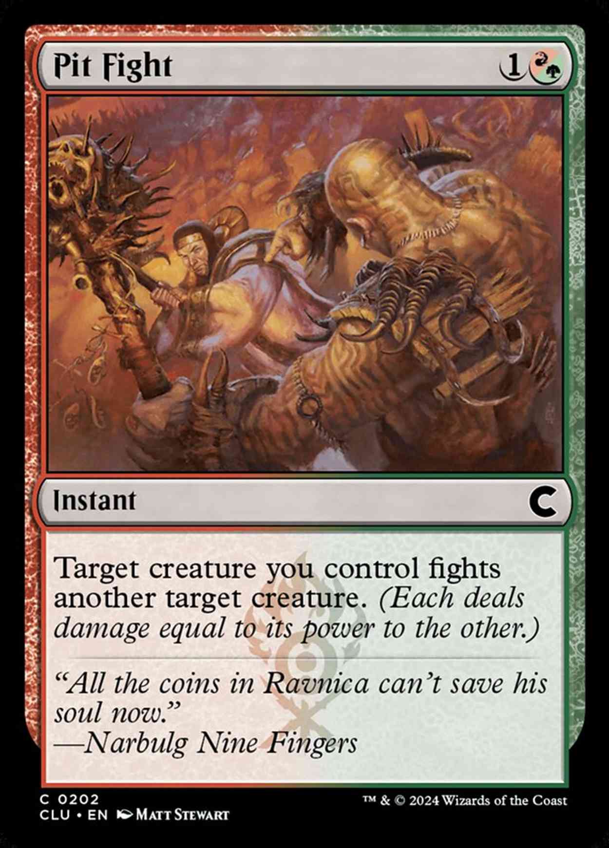 Pit Fight magic card front
