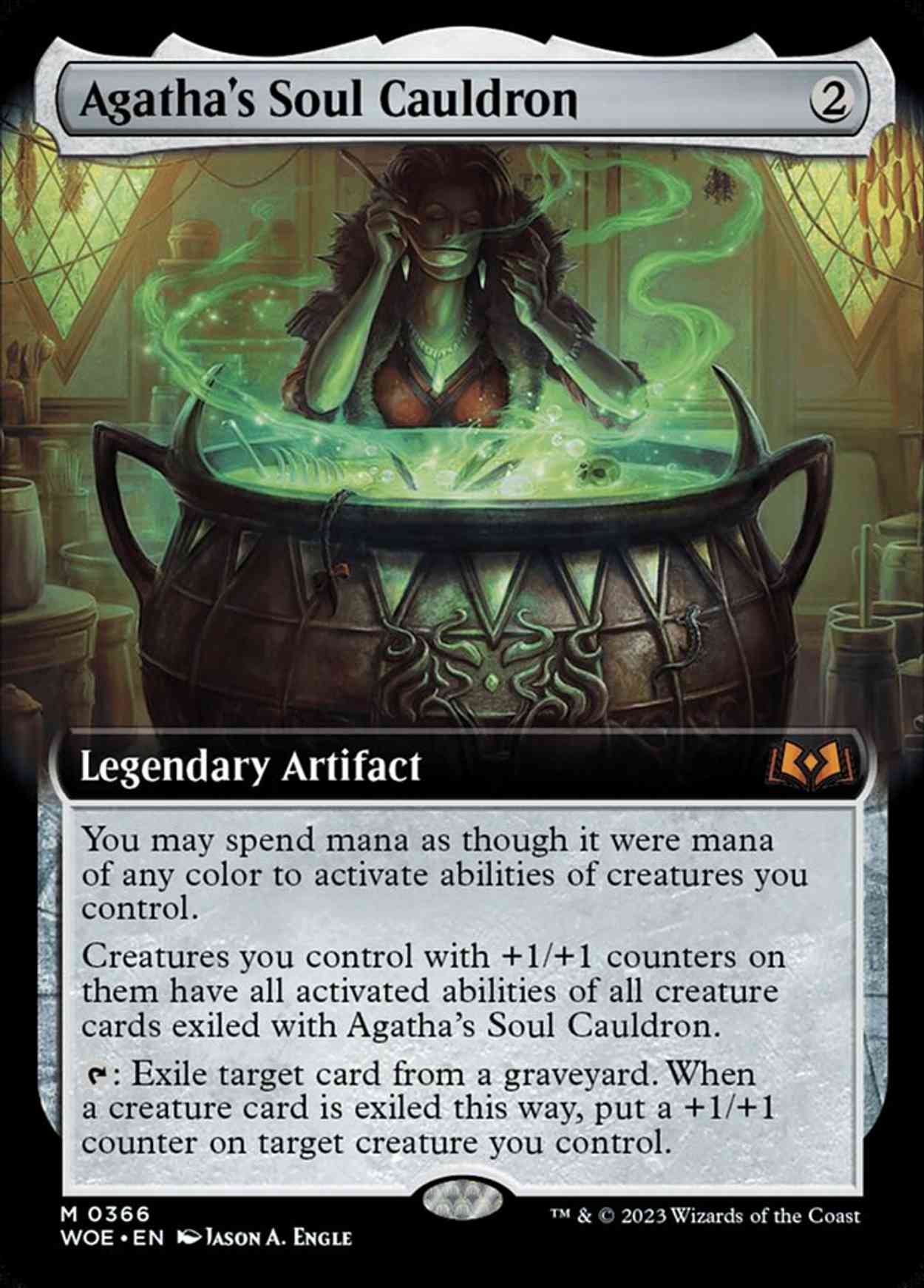Agatha's Soul Cauldron (Extended Art) magic card front