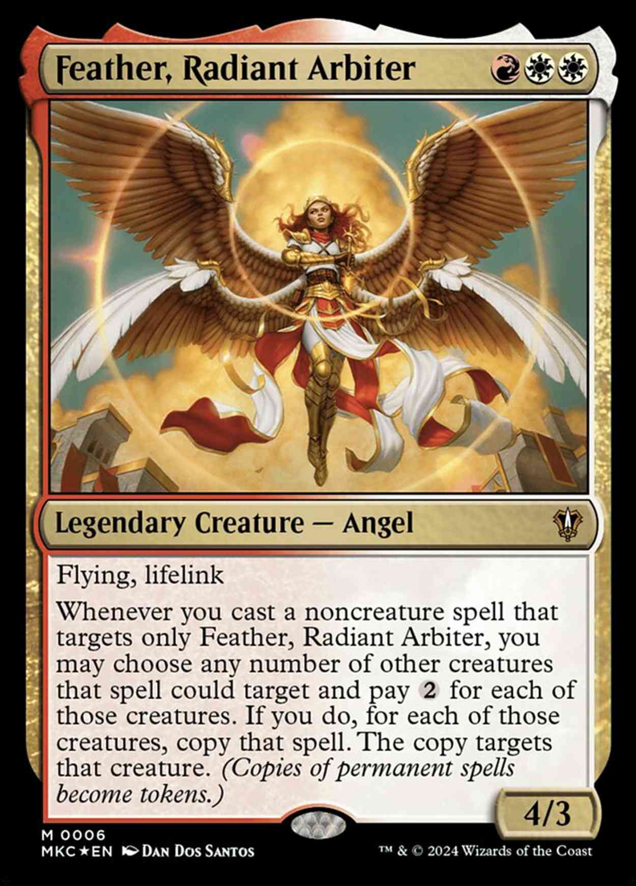 Feather, Radiant Arbiter magic card front