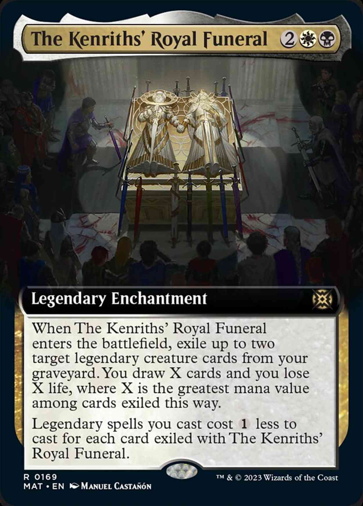 The Kenriths' Royal Funeral (Extended Art) magic card front