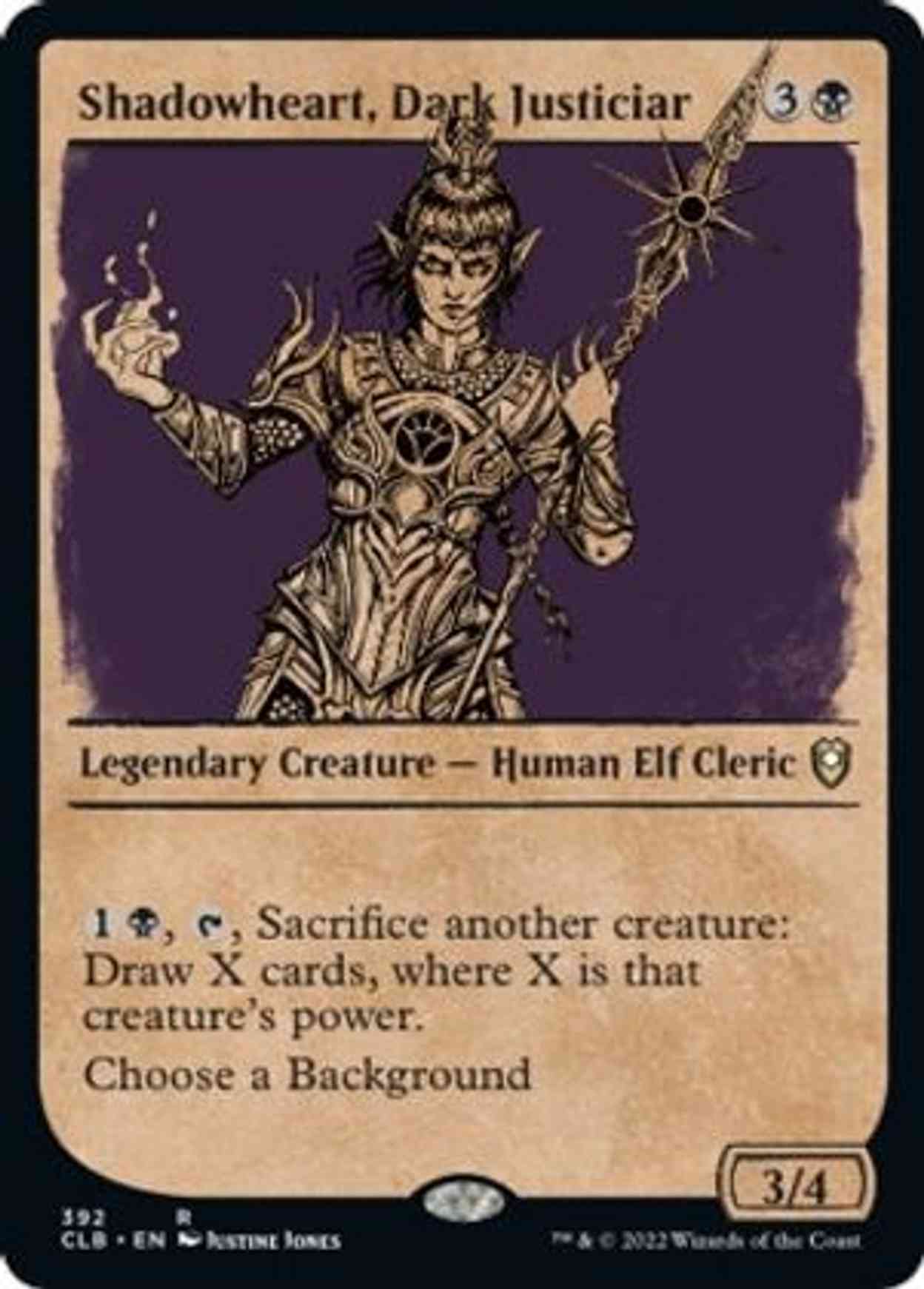 Shadowheart, Dark Justiciar (Showcase) magic card front