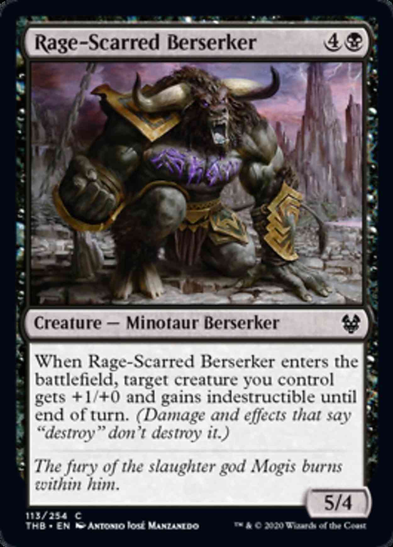 Rage-Scarred Berserker magic card front